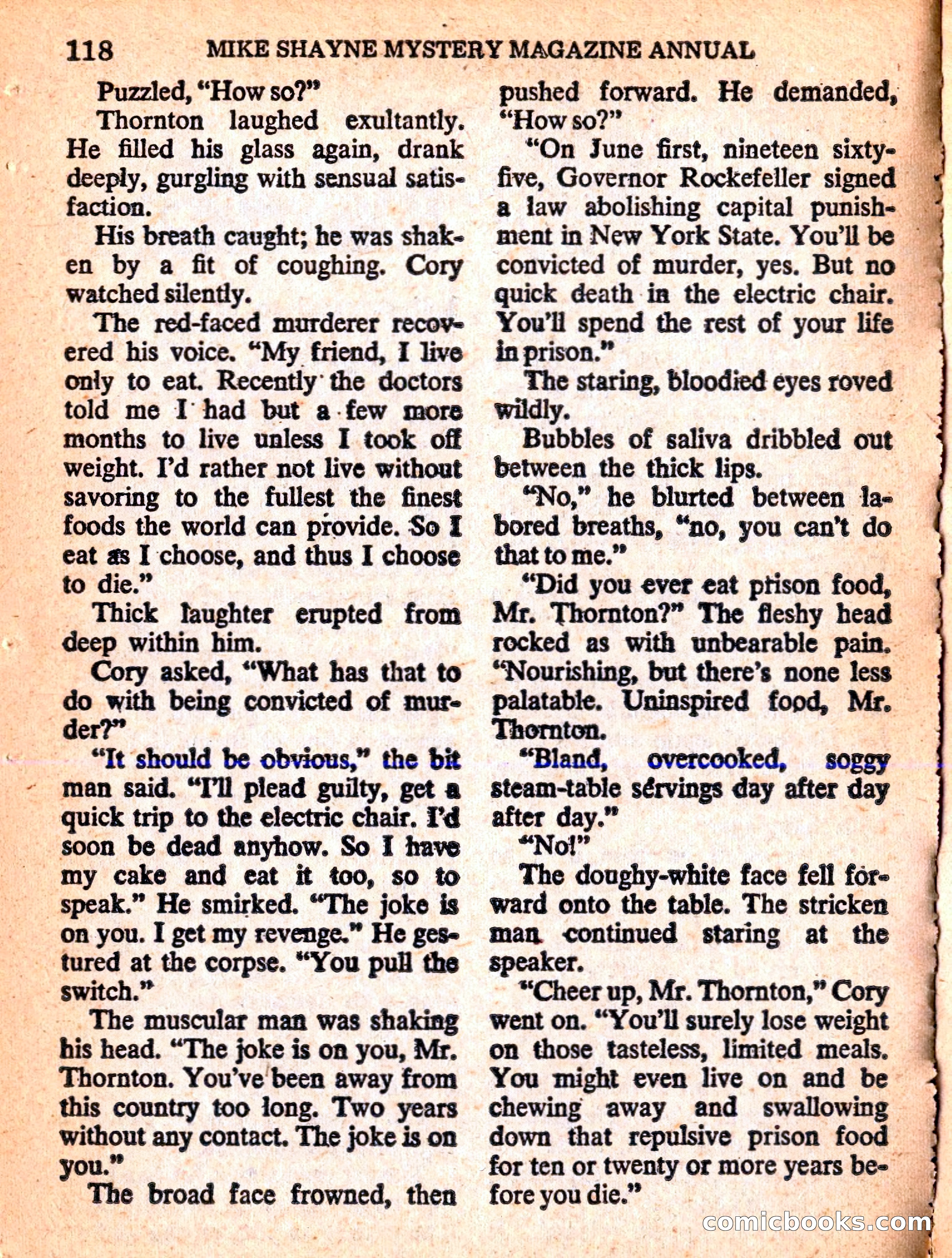 Mike Shayne Mystery Magazine Annual — page 120 of 196