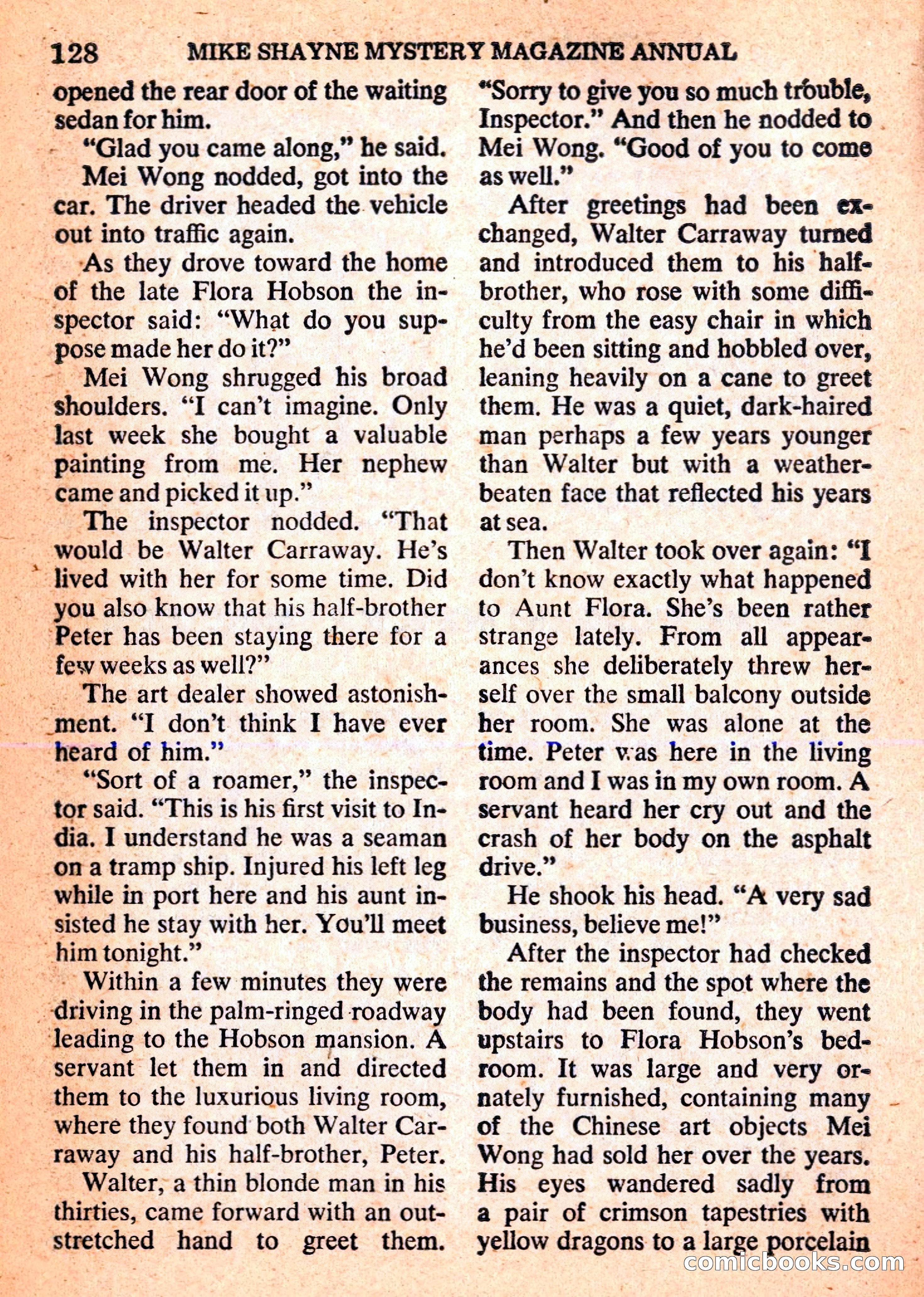 Mike Shayne Mystery Magazine Annual — page 130 of 196