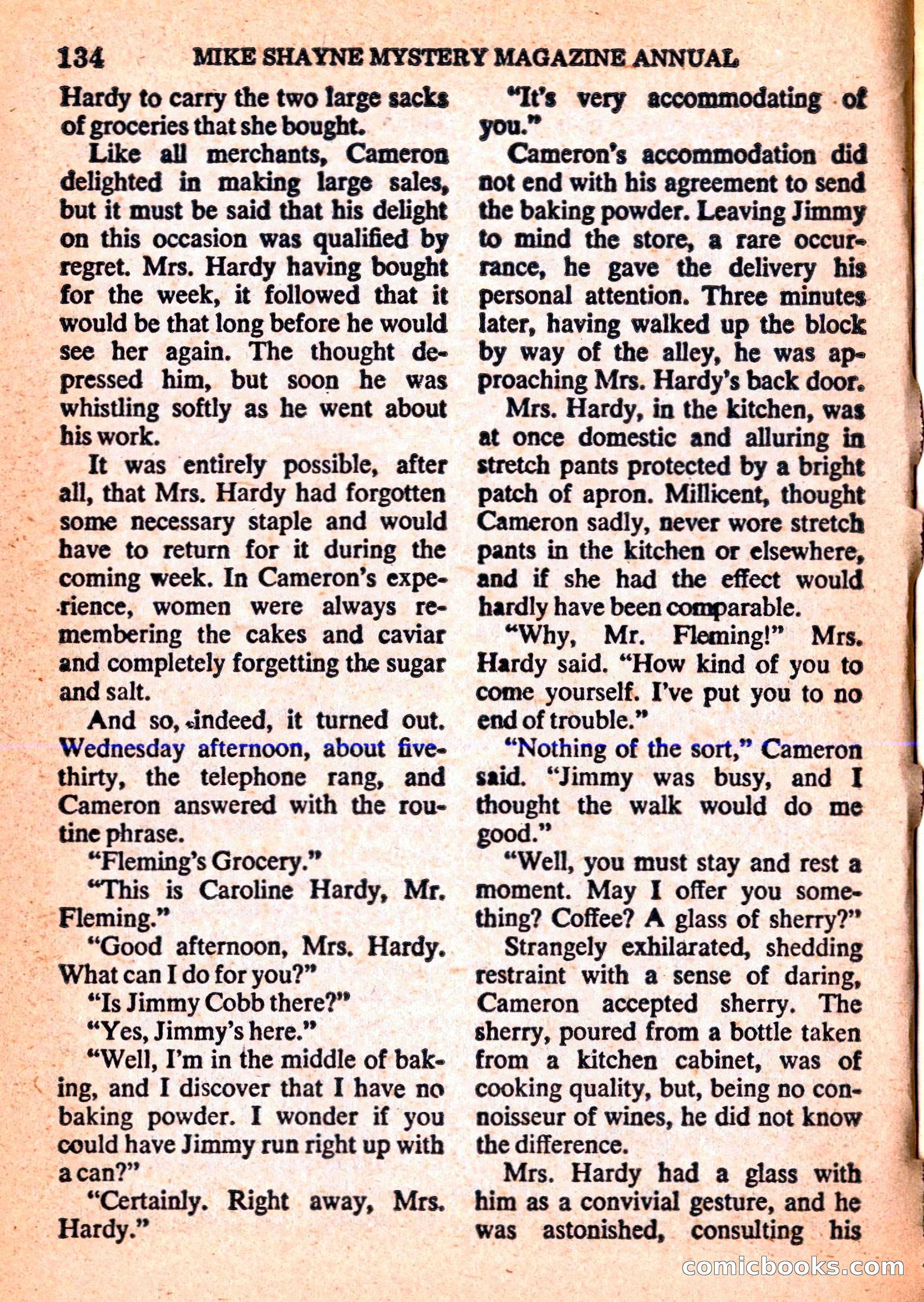 Mike Shayne Mystery Magazine Annual — page 136 of 196