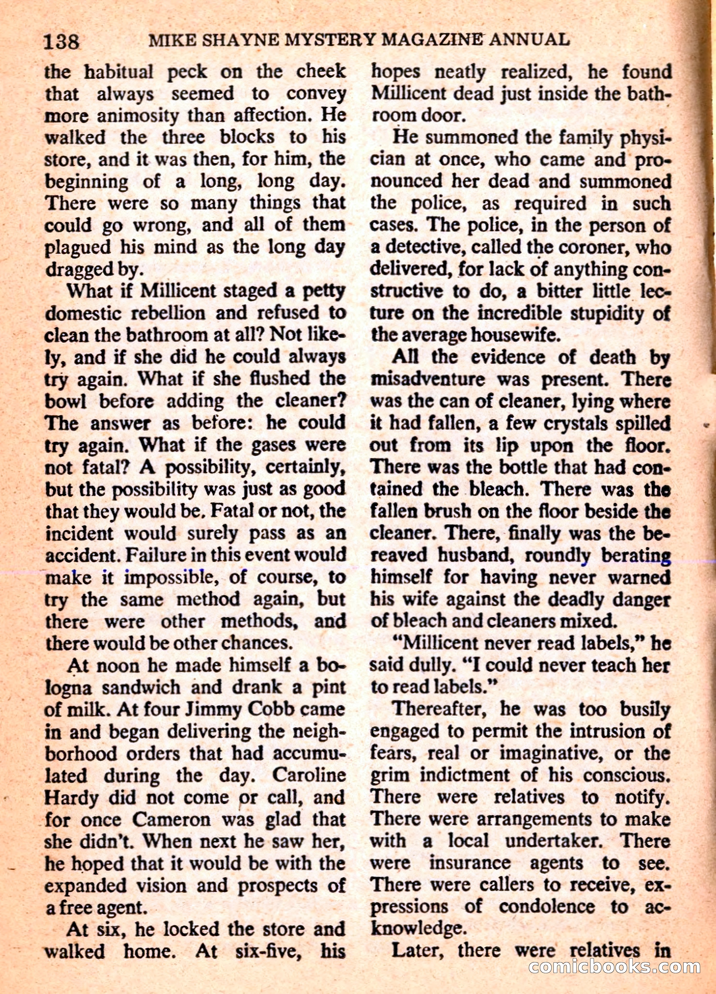 Mike Shayne Mystery Magazine Annual — page 140 of 196
