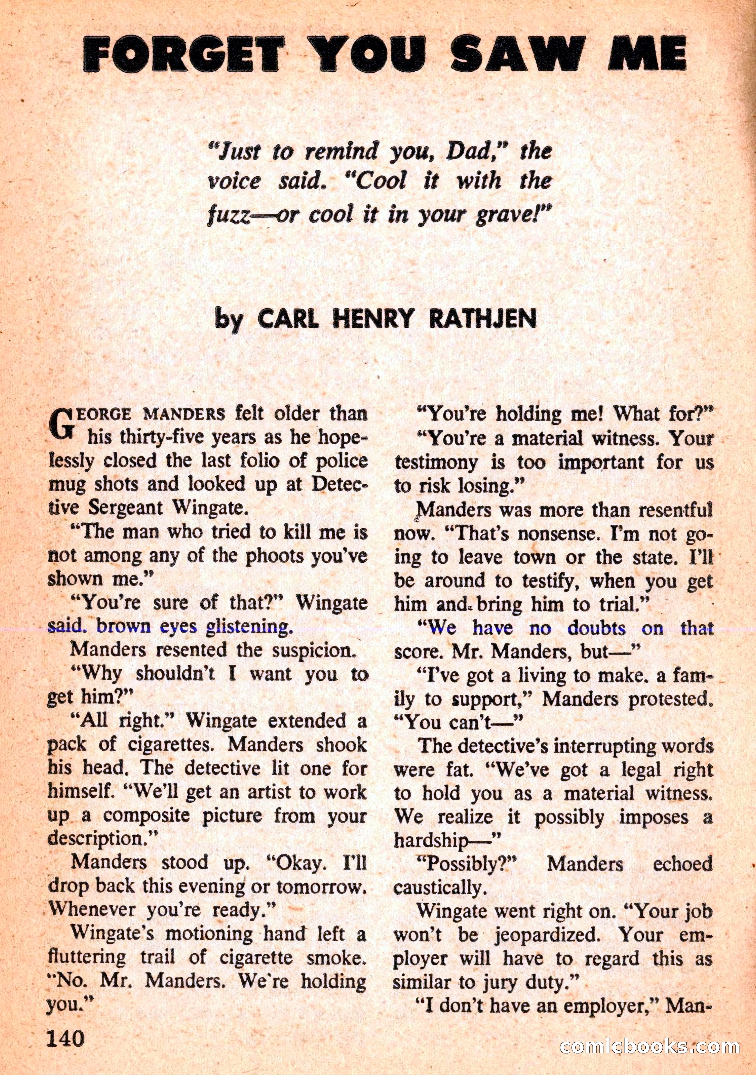 Mike Shayne Mystery Magazine Annual — page 142 of 196