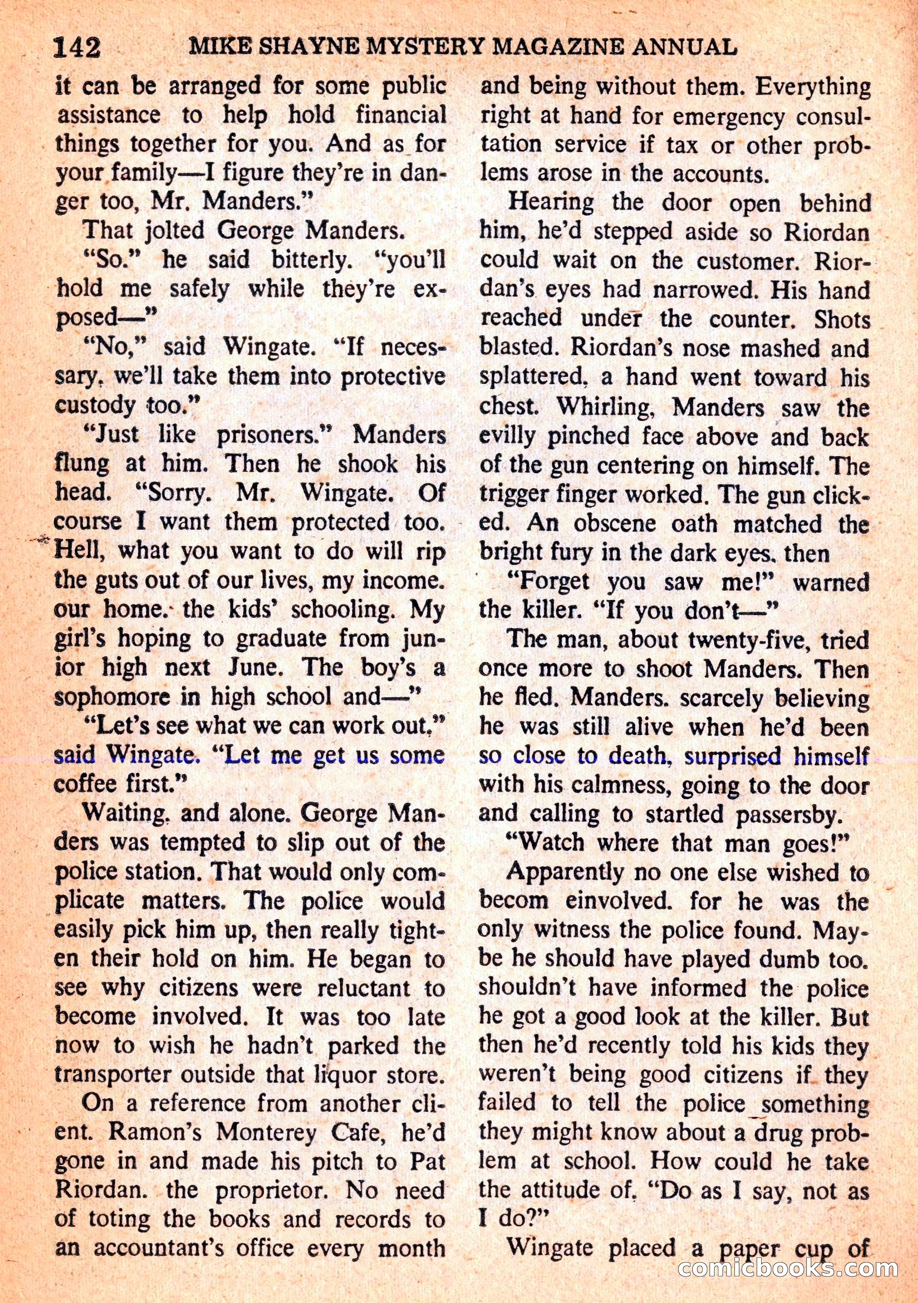 Mike Shayne Mystery Magazine Annual — page 144 of 196