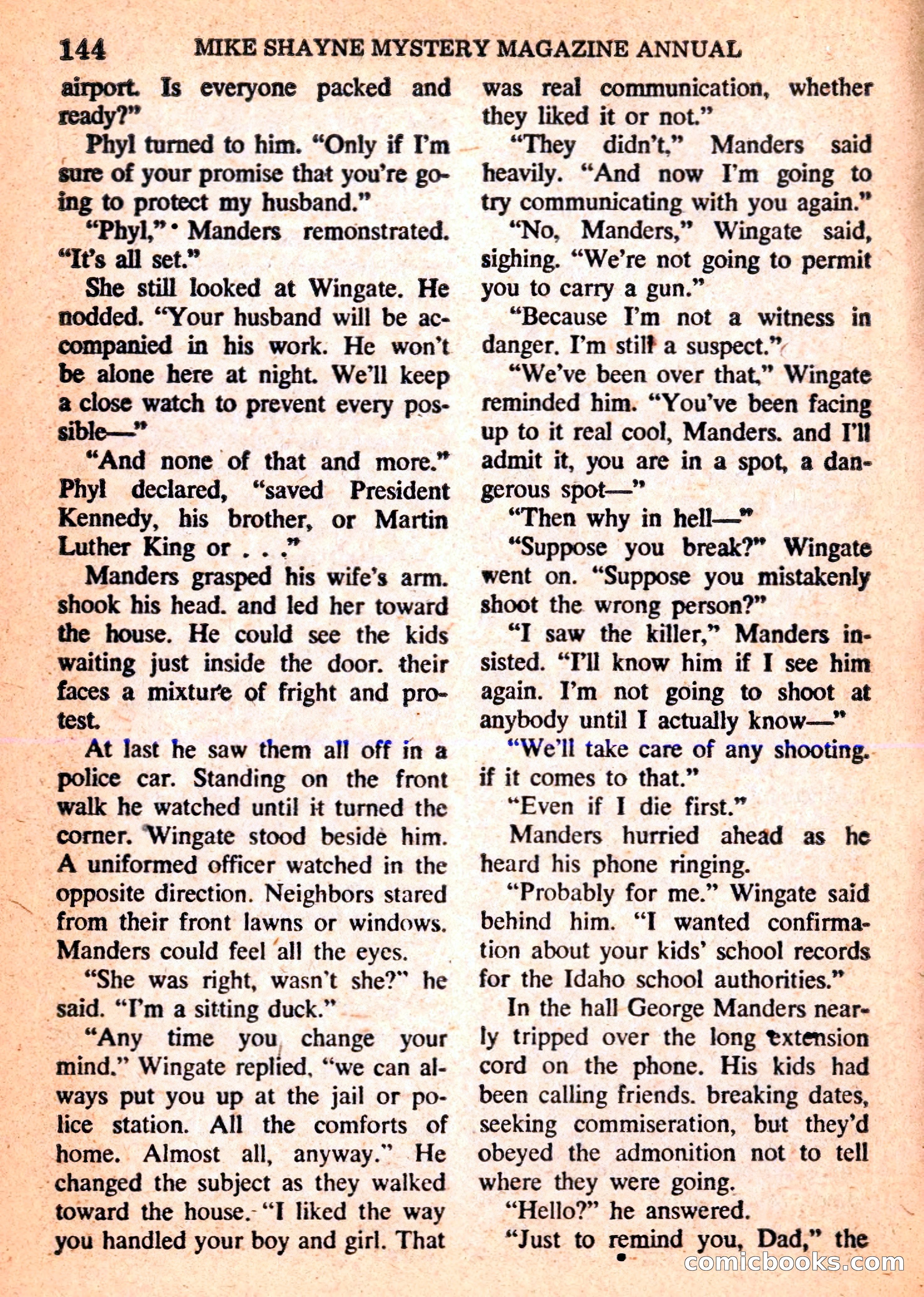 Mike Shayne Mystery Magazine Annual — page 146 of 196