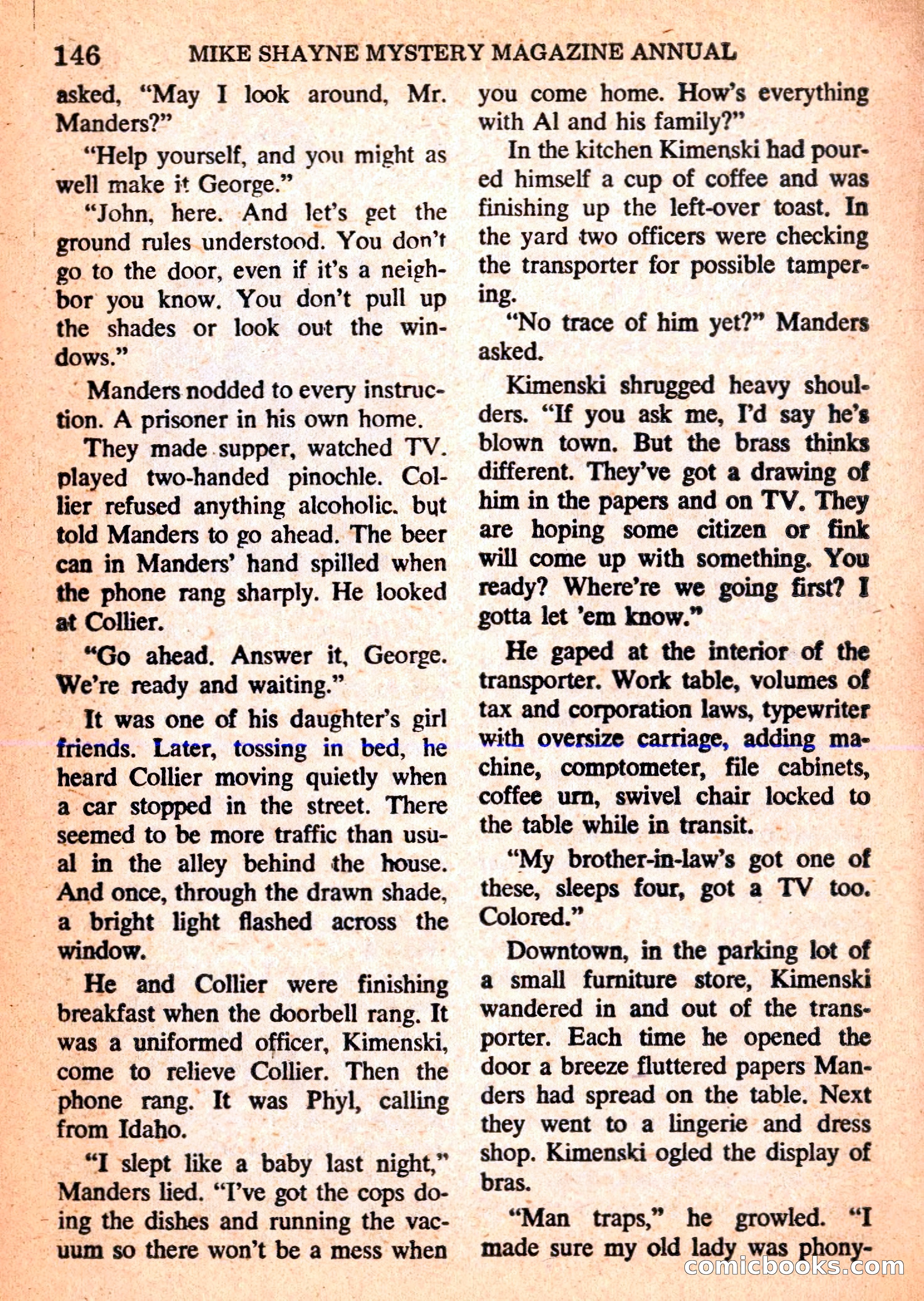 Mike Shayne Mystery Magazine Annual — page 148 of 196