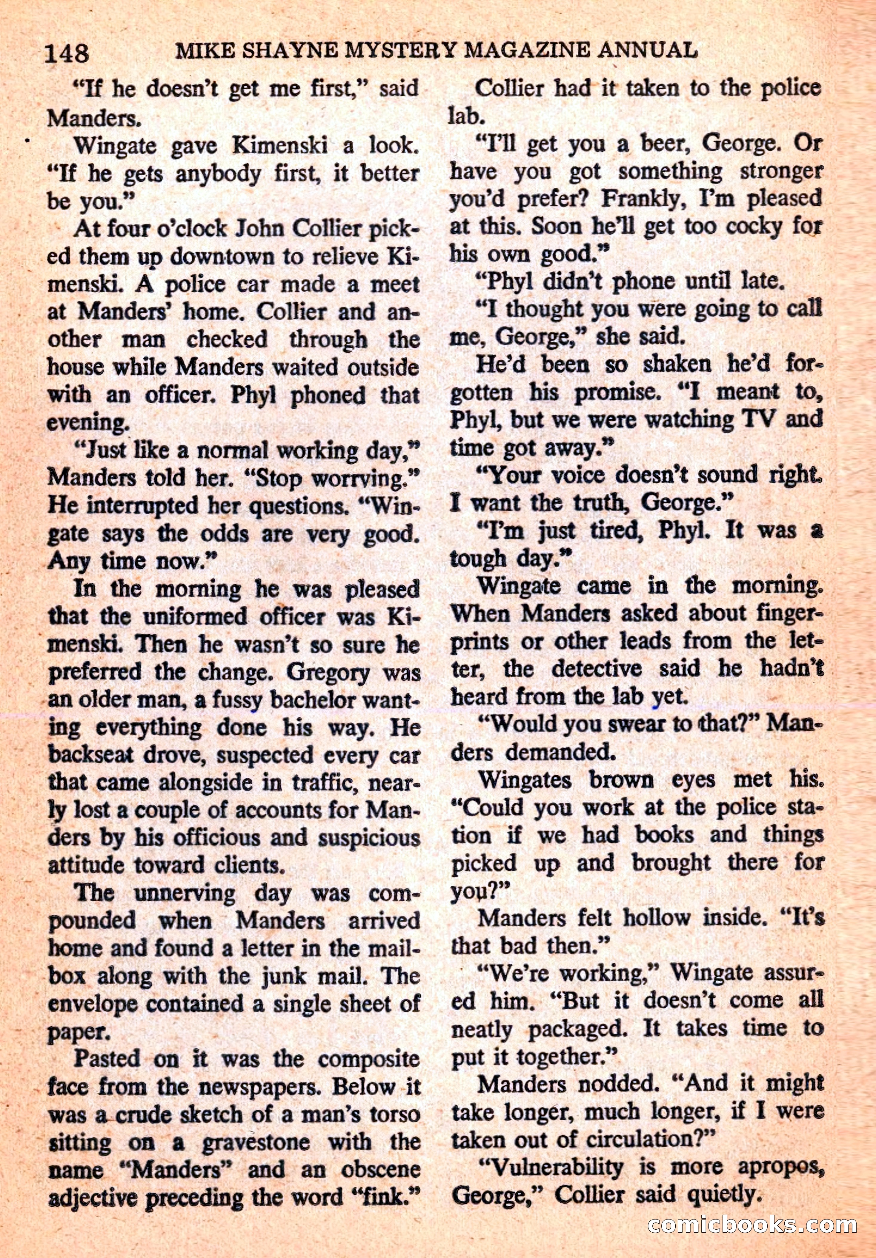 Mike Shayne Mystery Magazine Annual — page 150 of 196