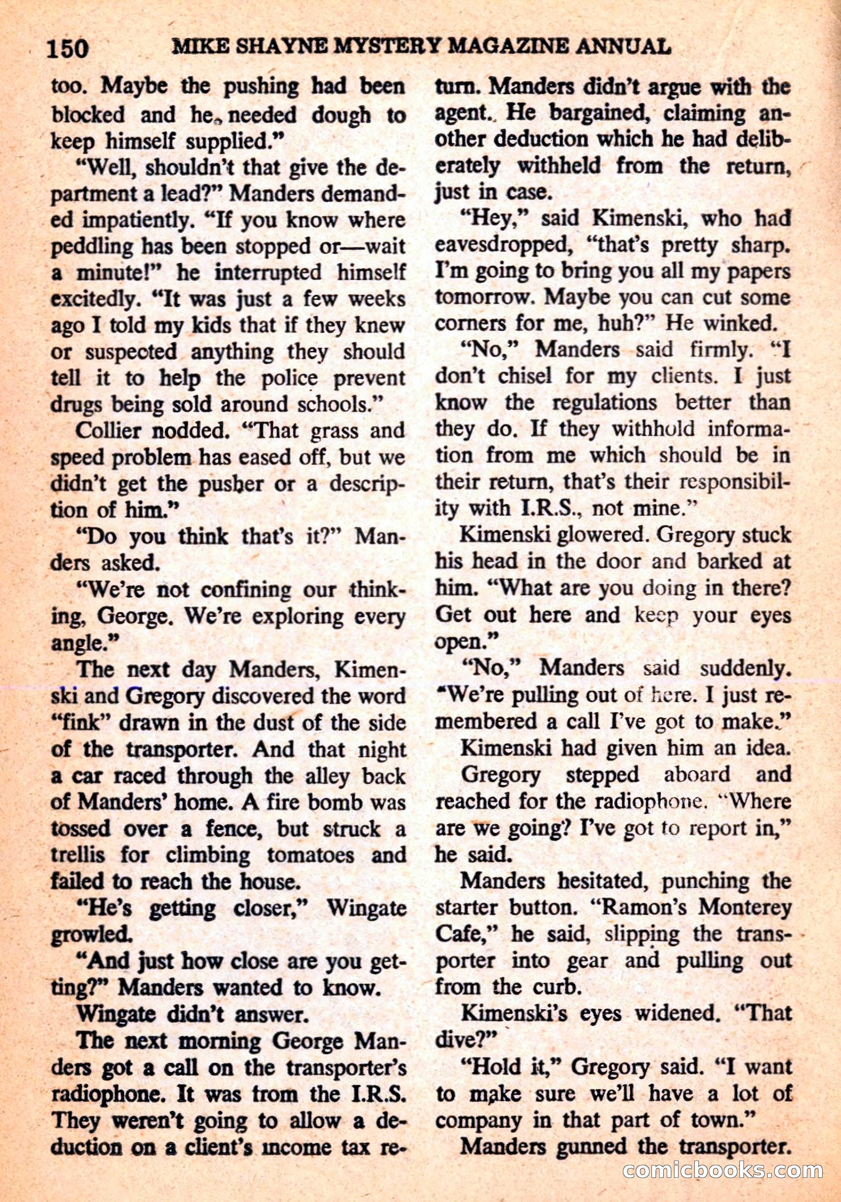 Mike Shayne Mystery Magazine Annual — page 152 of 196