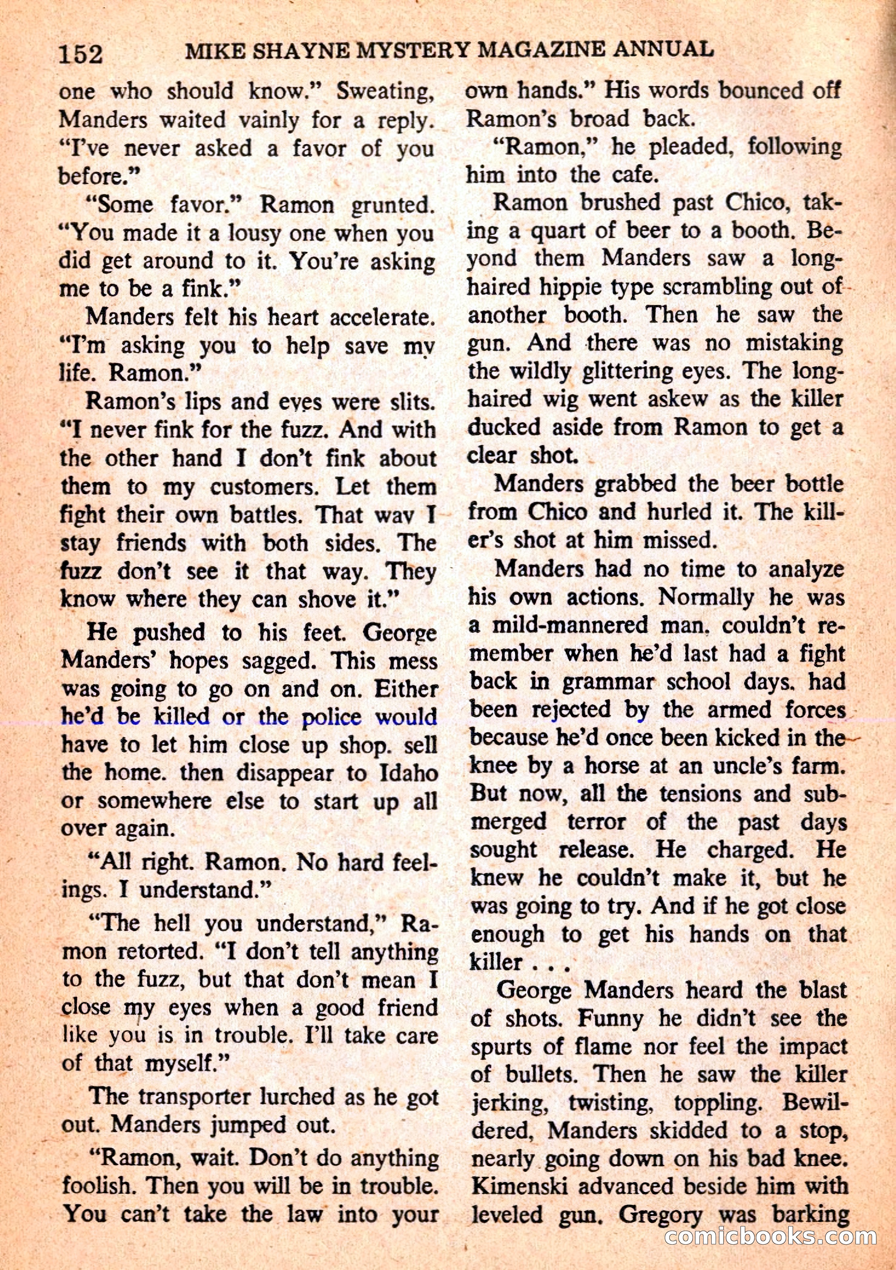 Mike Shayne Mystery Magazine Annual — page 154 of 196