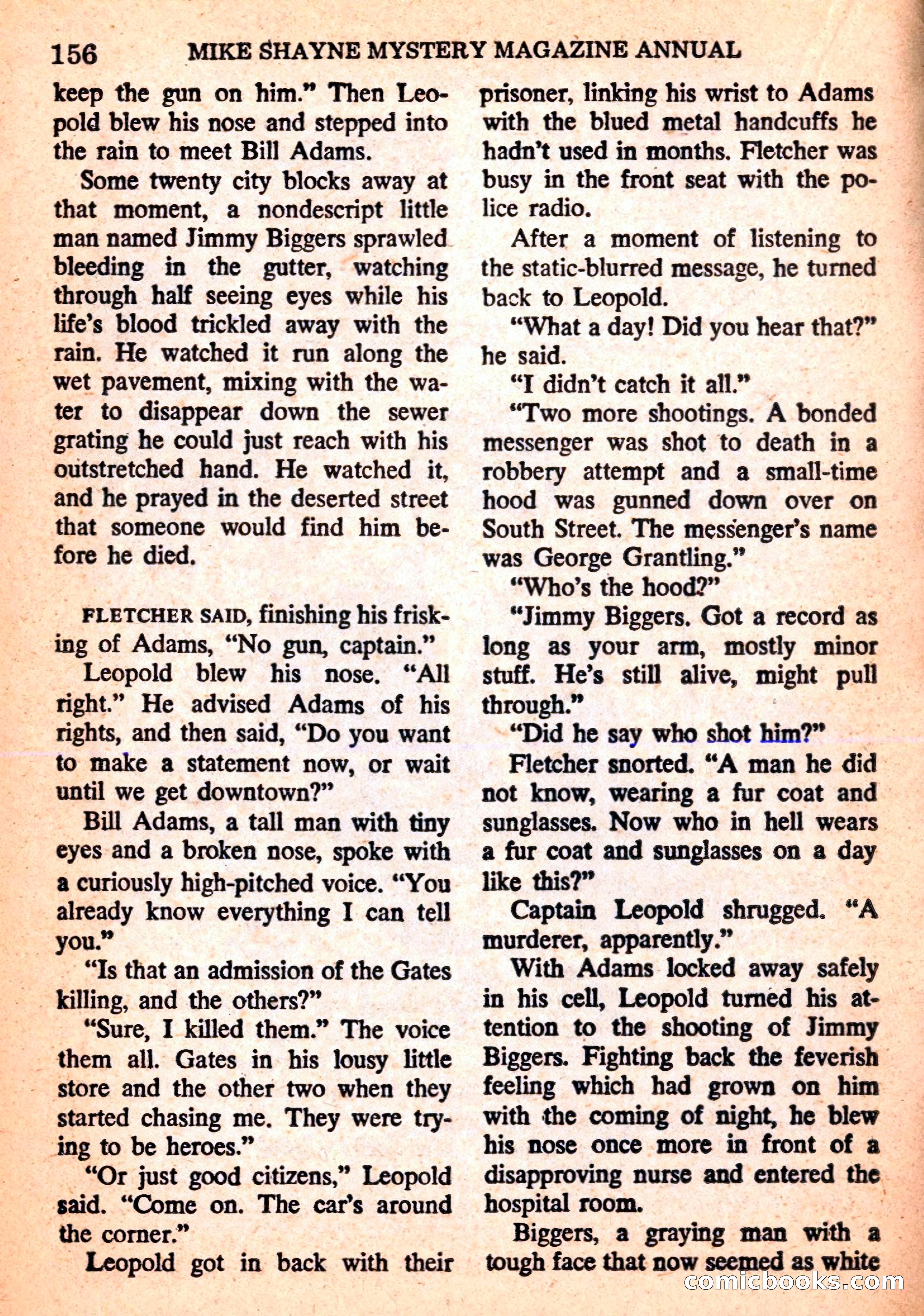 Mike Shayne Mystery Magazine Annual — page 158 of 196