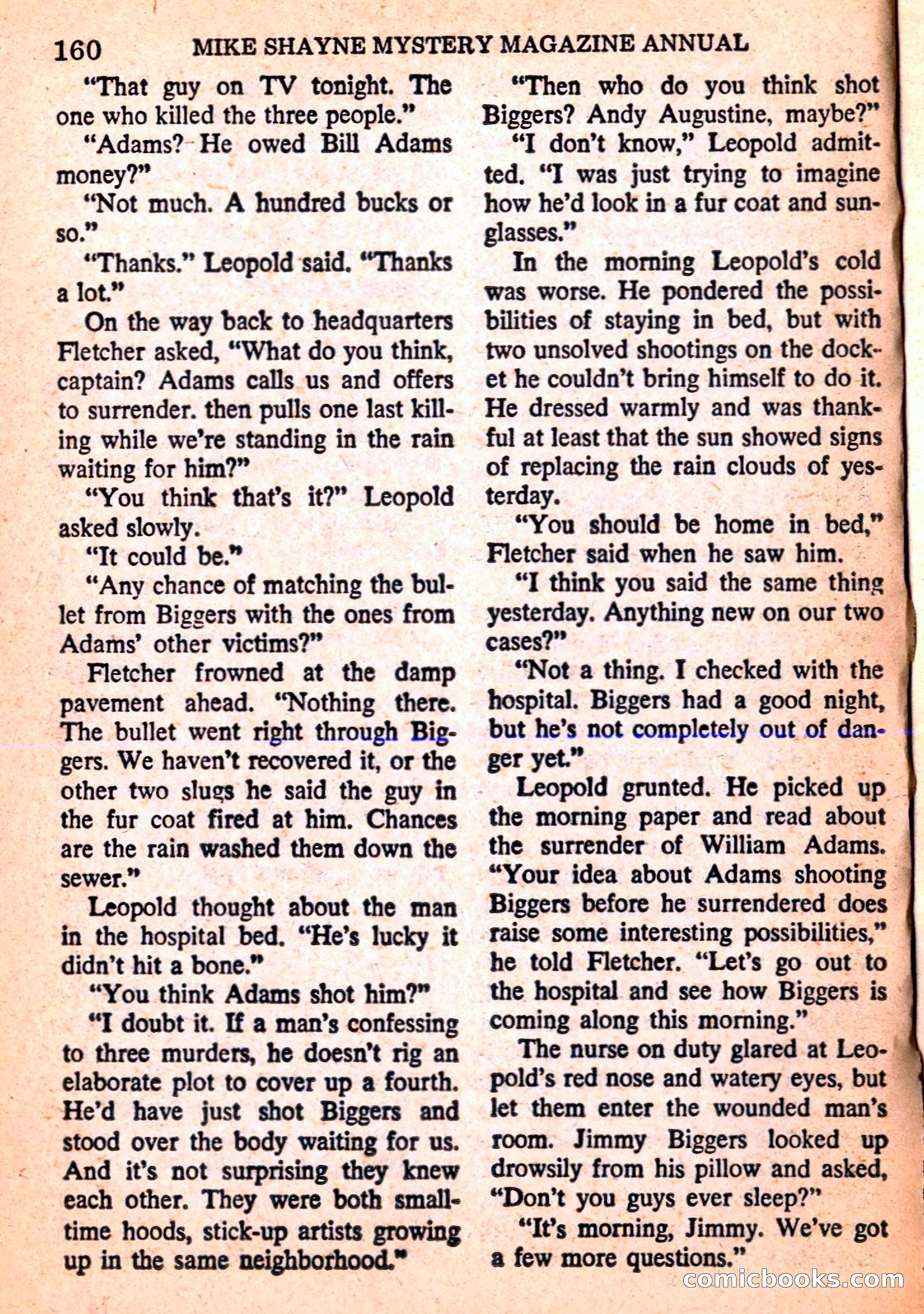Mike Shayne Mystery Magazine Annual — page 162 of 196