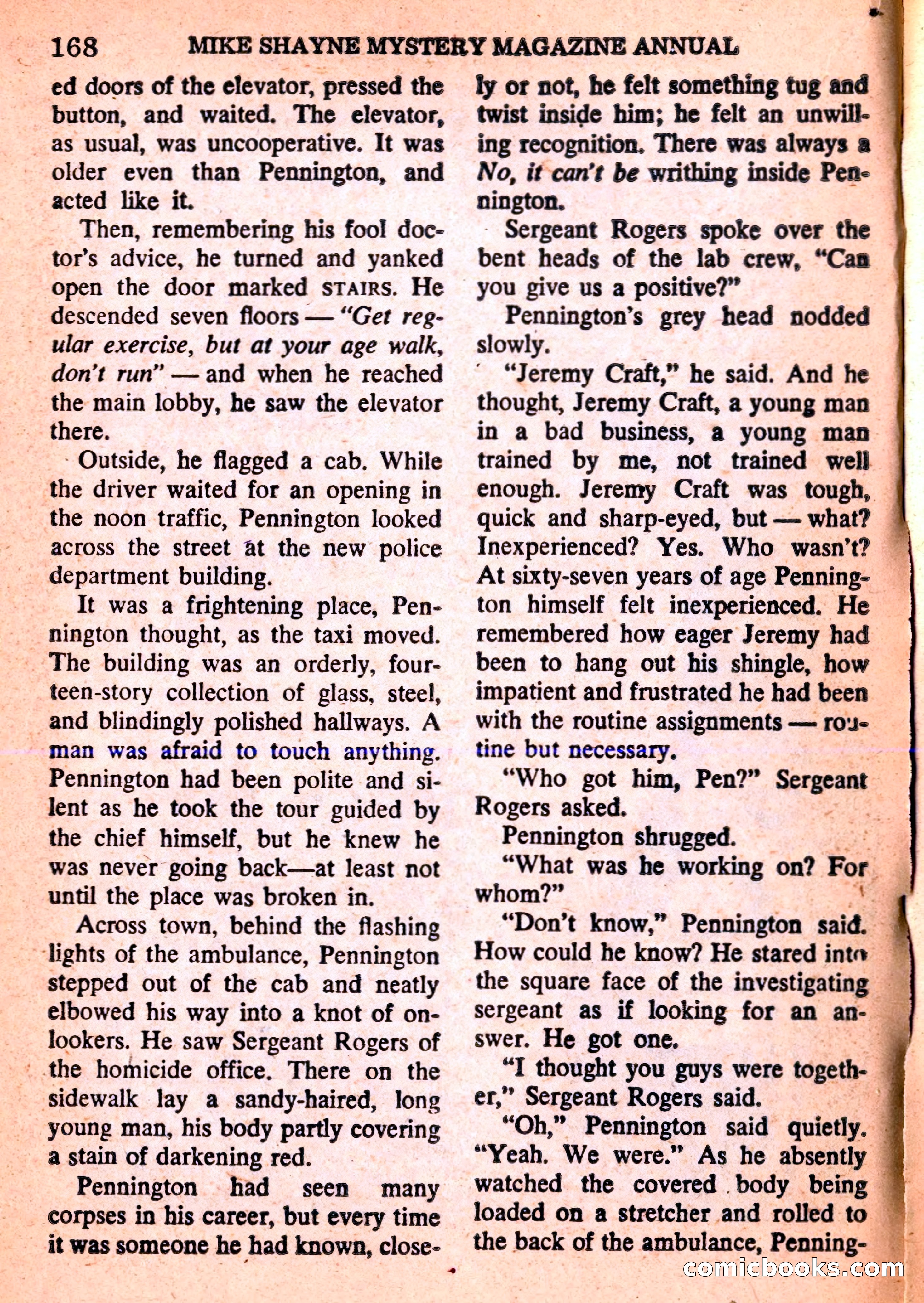 Mike Shayne Mystery Magazine Annual — page 170 of 196