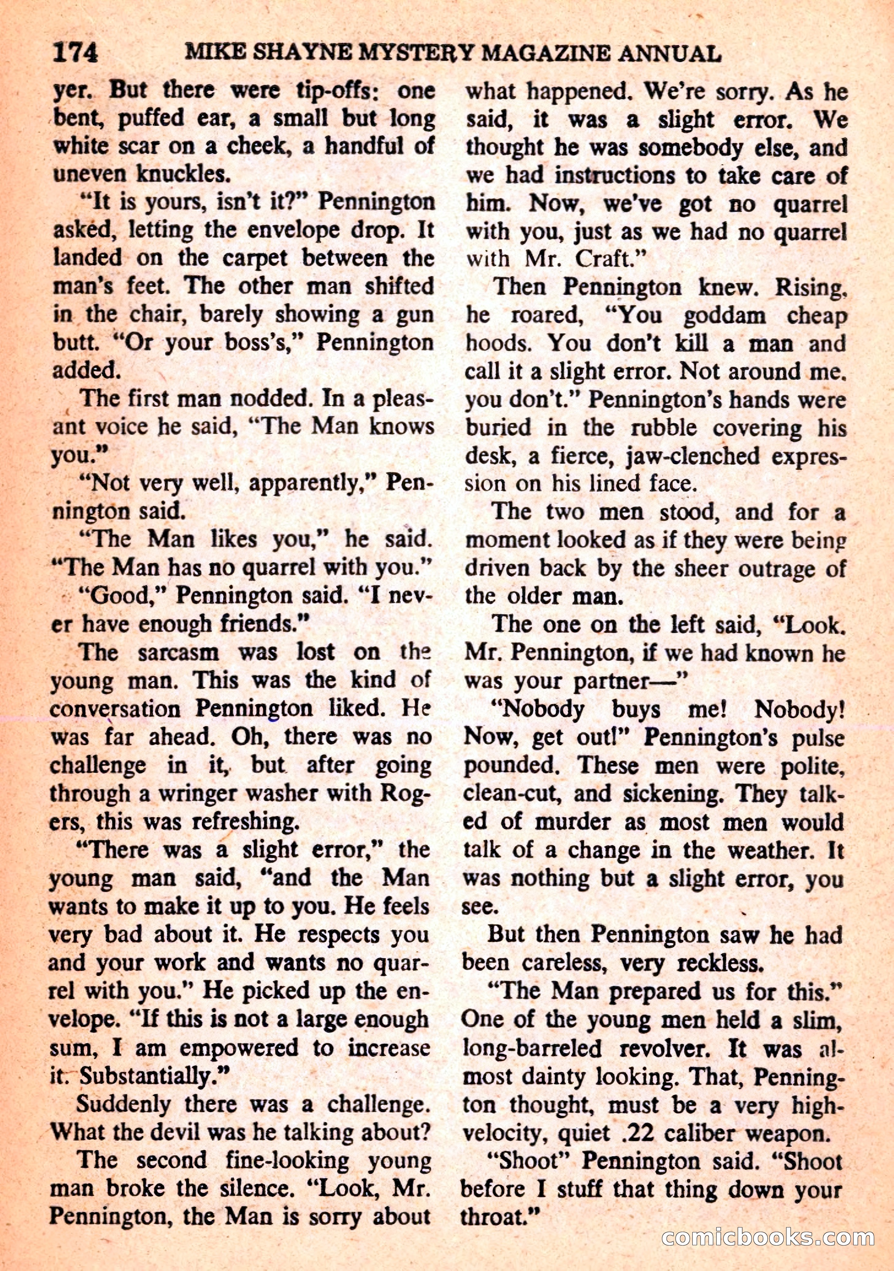 Mike Shayne Mystery Magazine Annual — page 176 of 196