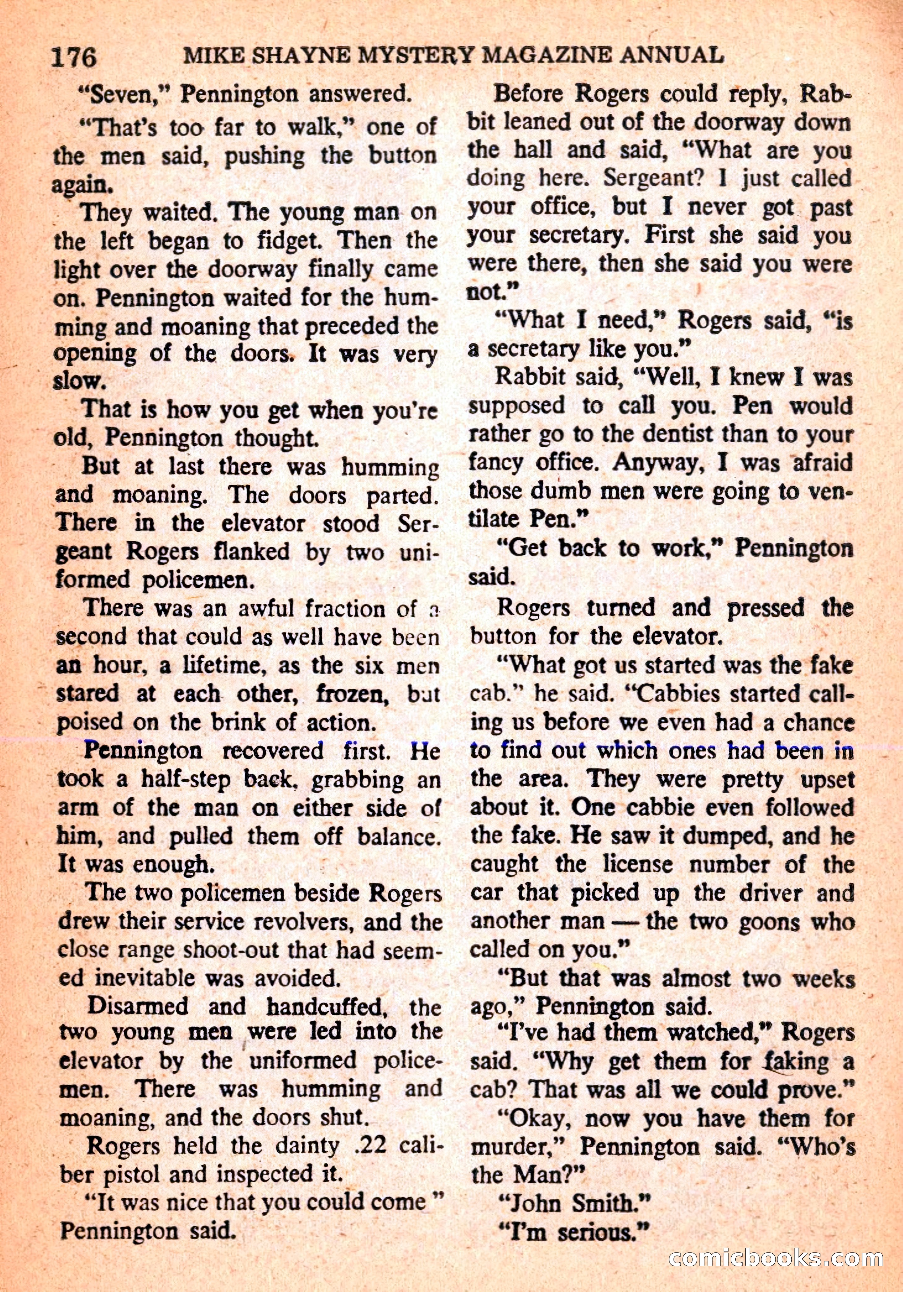 Mike Shayne Mystery Magazine Annual — page 178 of 196