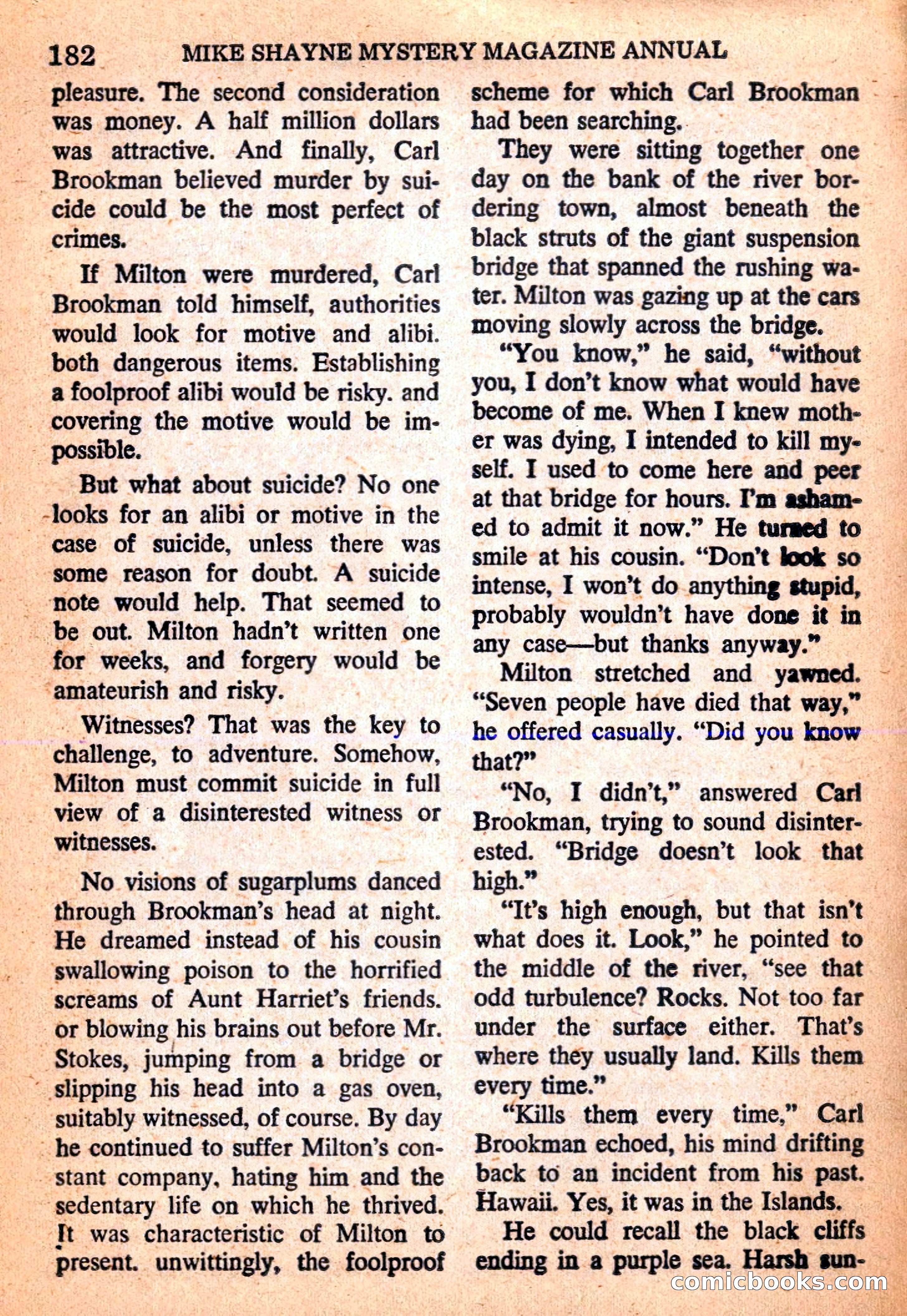 Mike Shayne Mystery Magazine Annual — page 184 of 196