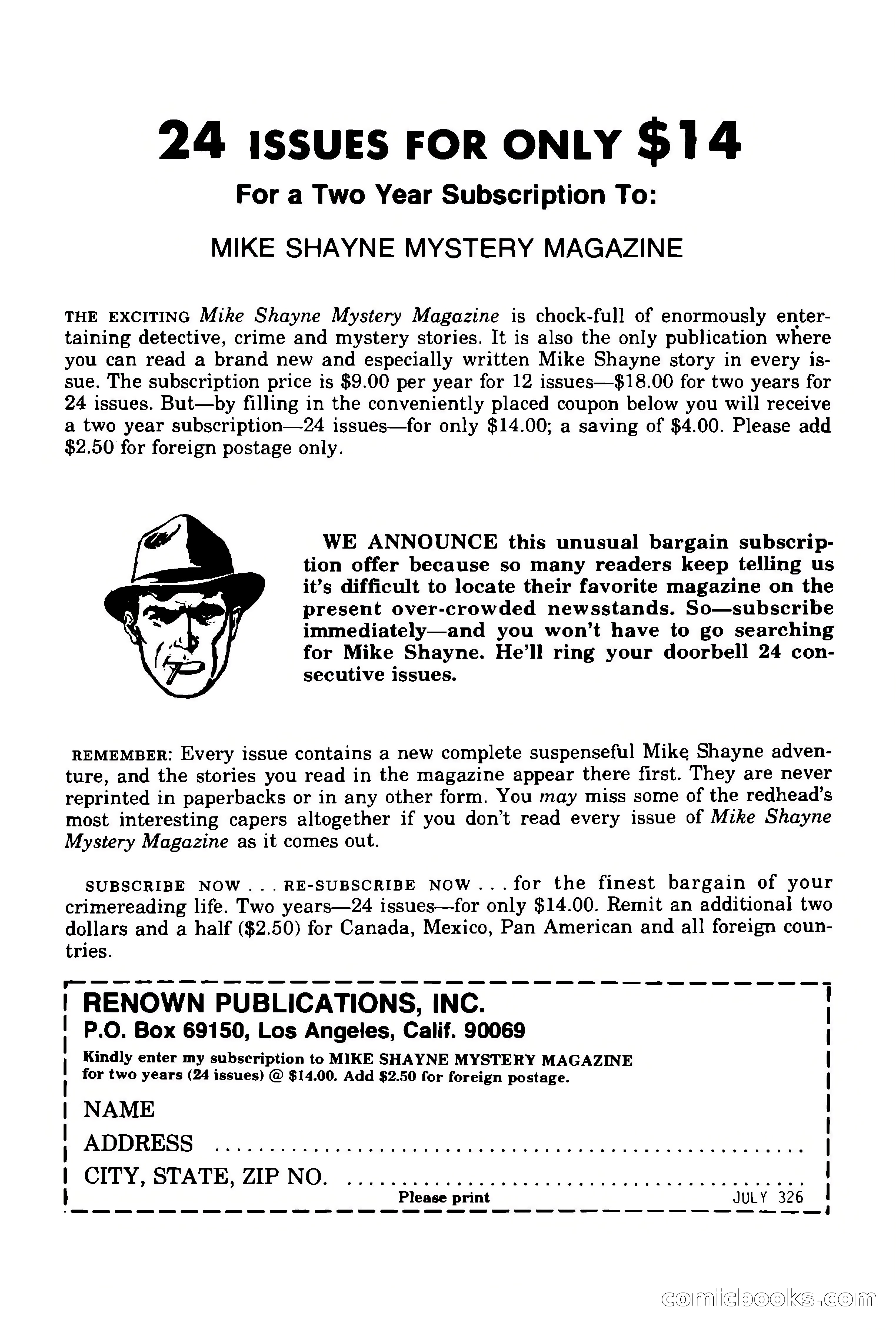 Mike Shayne Mystery Magazine, July 1977 — page 2 of 133
