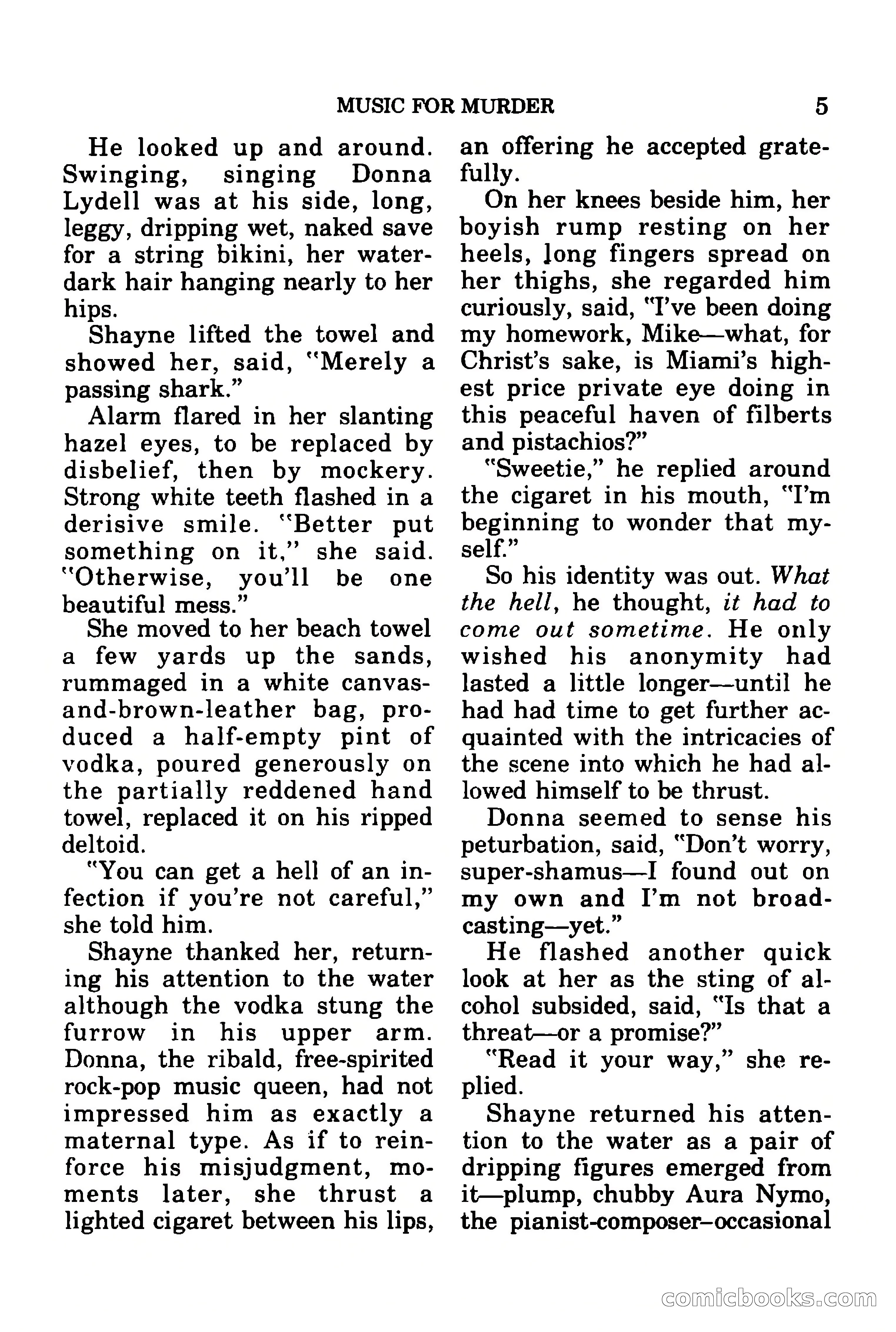 Mike Shayne Mystery Magazine, July 1977 — page 7 of 133