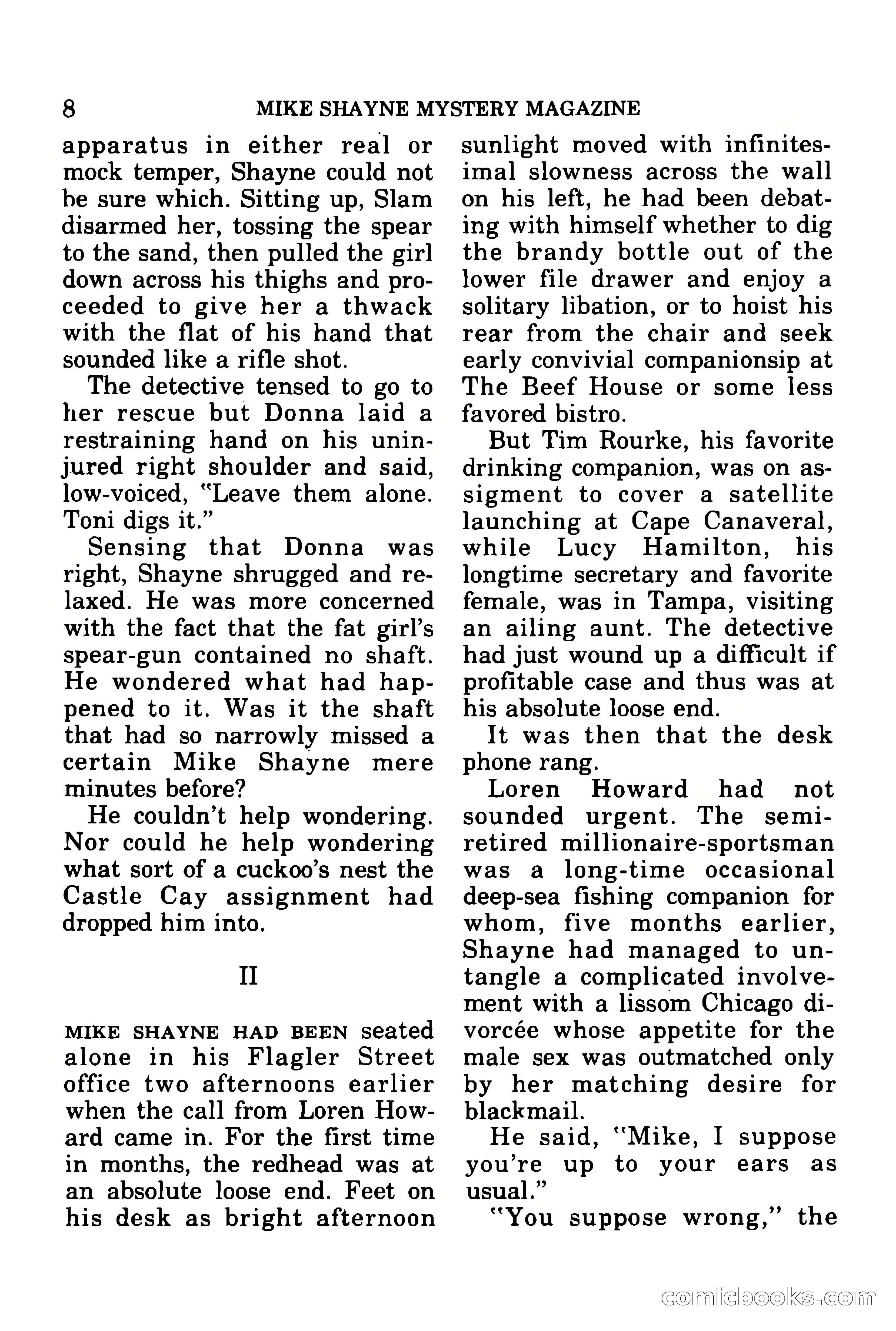 Mike Shayne Mystery Magazine, July 1977 — page 10 of 133