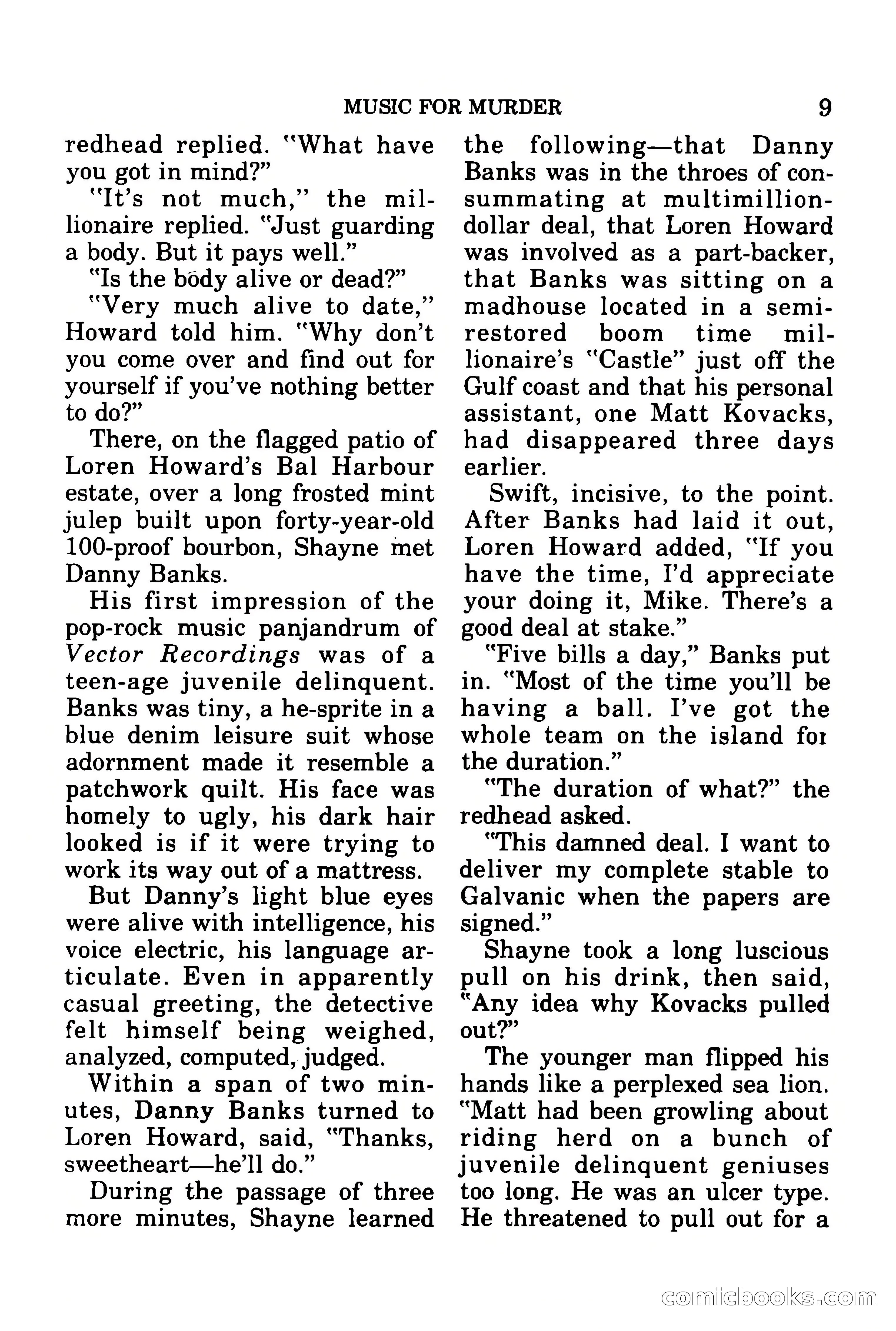 Mike Shayne Mystery Magazine, July 1977 — page 11 of 133