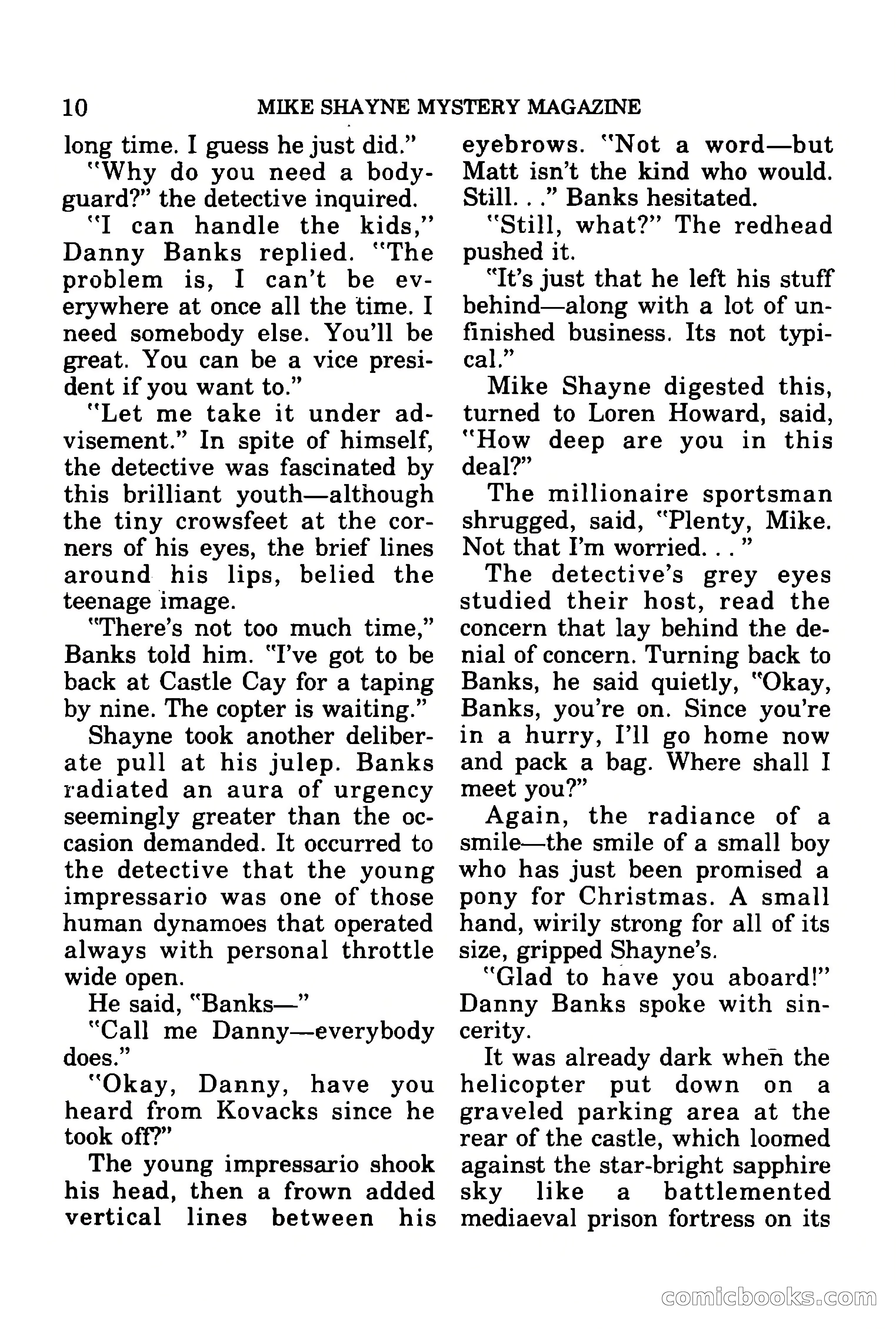 Mike Shayne Mystery Magazine, July 1977 — page 12 of 133