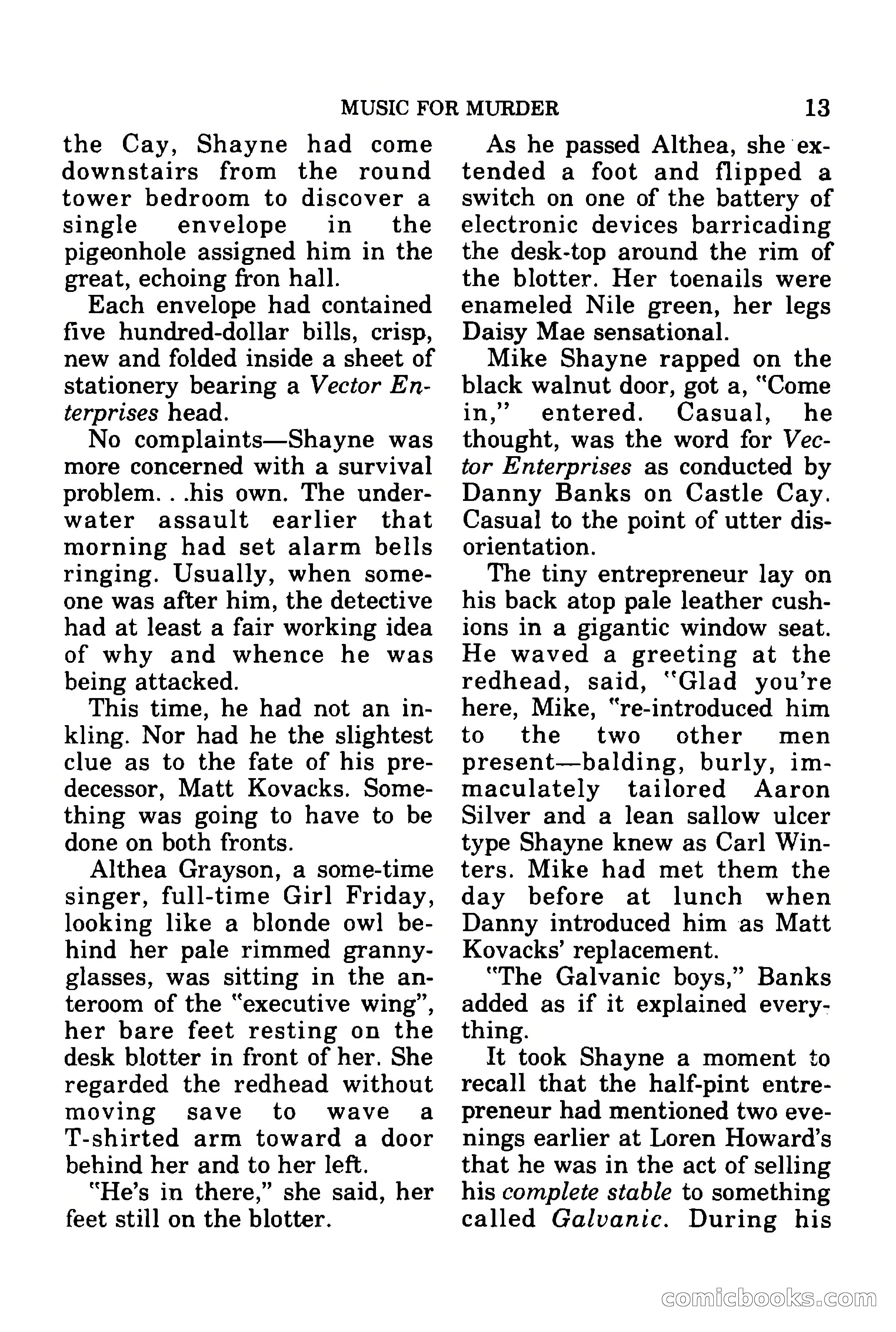Mike Shayne Mystery Magazine, July 1977 — page 15 of 133