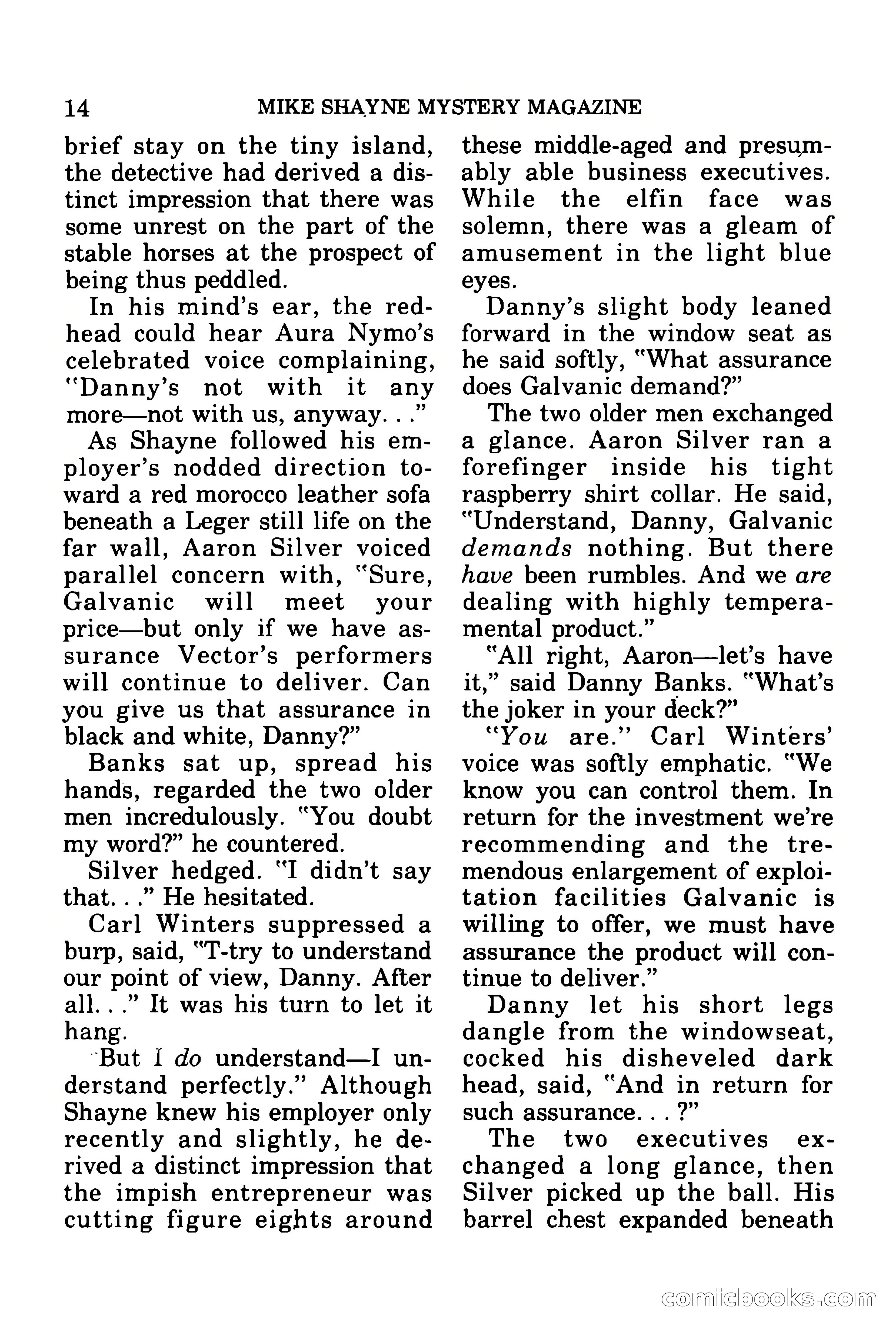 Mike Shayne Mystery Magazine, July 1977 — page 16 of 133