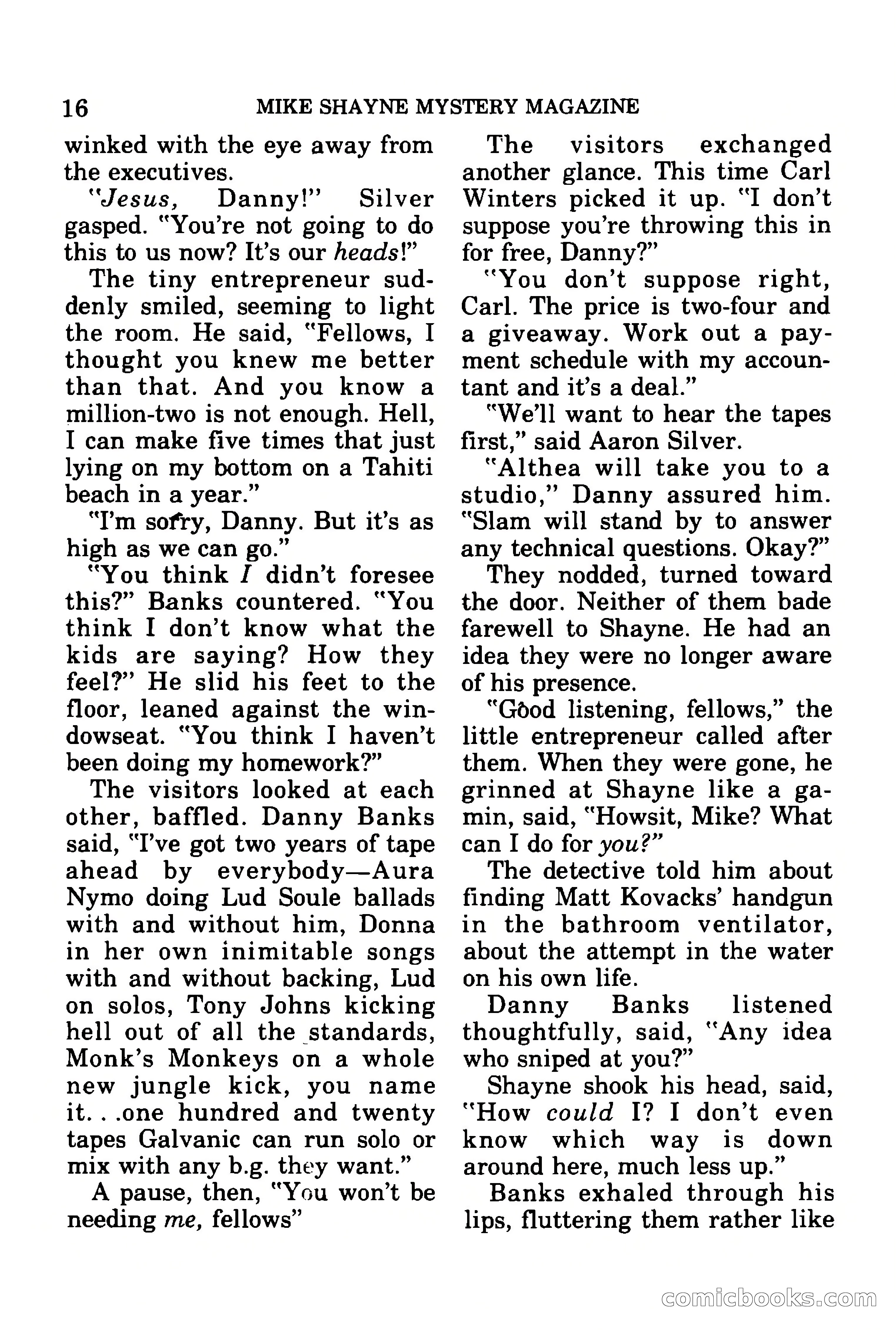 Mike Shayne Mystery Magazine, July 1977 — page 18 of 133