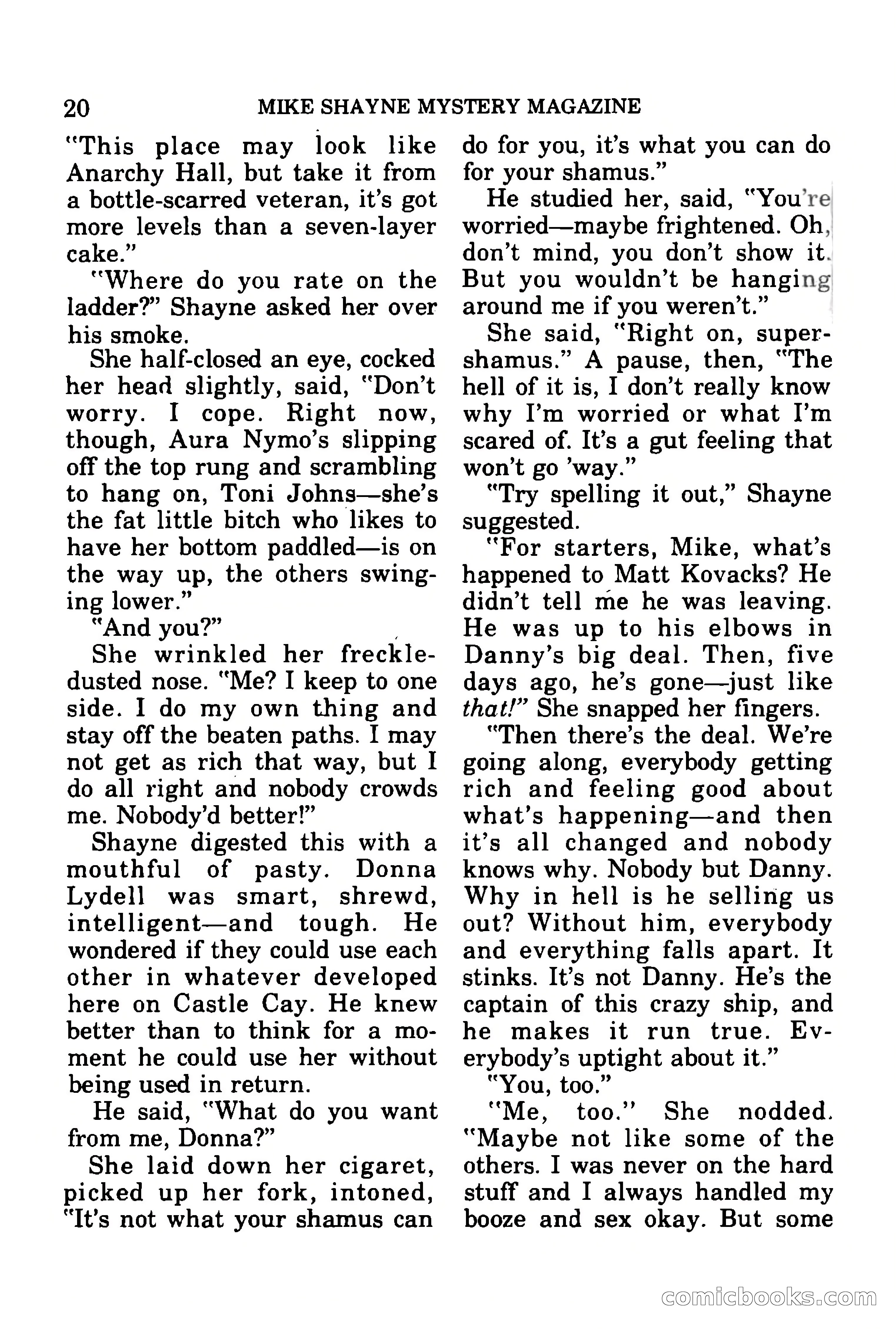 Mike Shayne Mystery Magazine, July 1977 — page 22 of 133