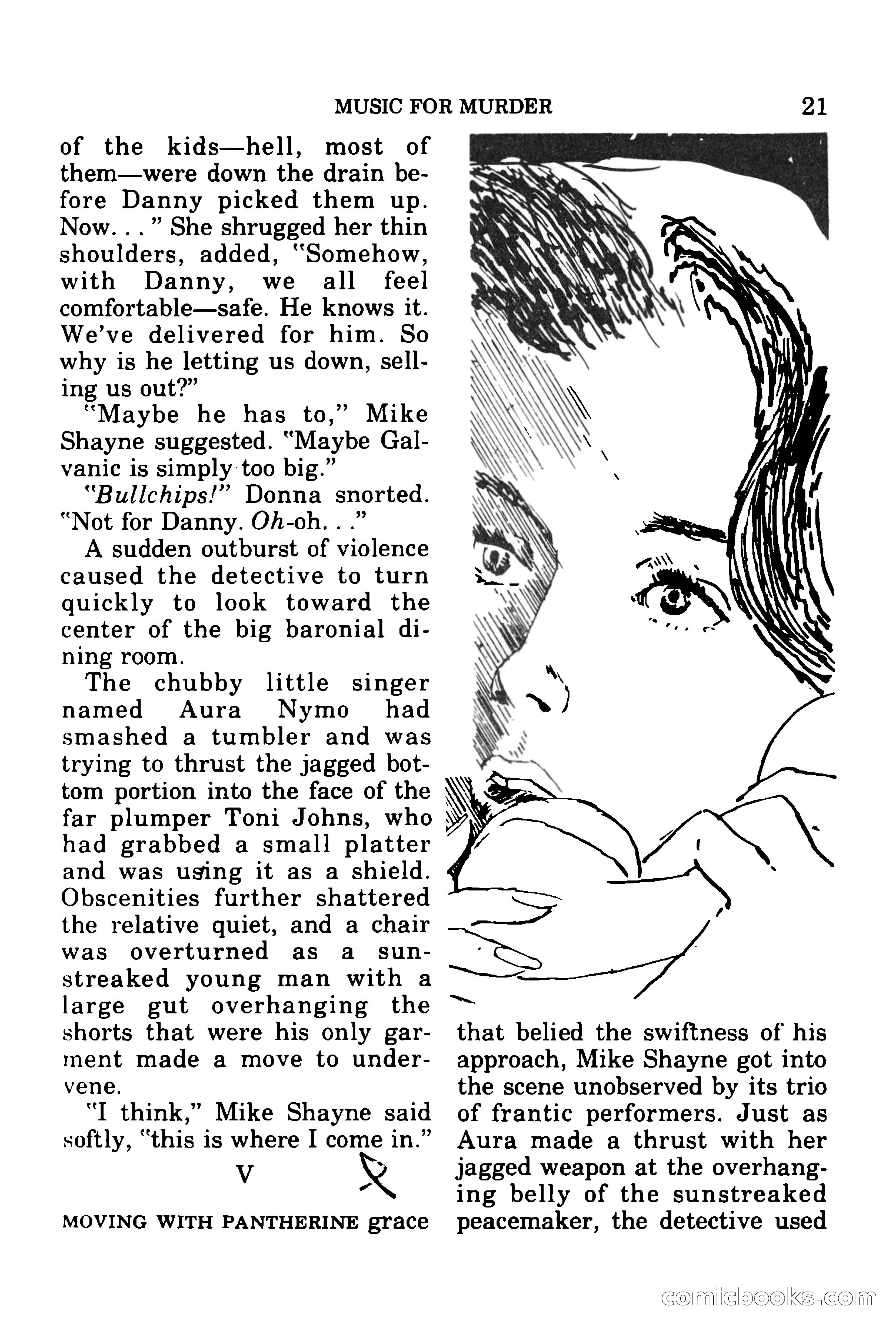 Mike Shayne Mystery Magazine, July 1977 — page 23 of 133