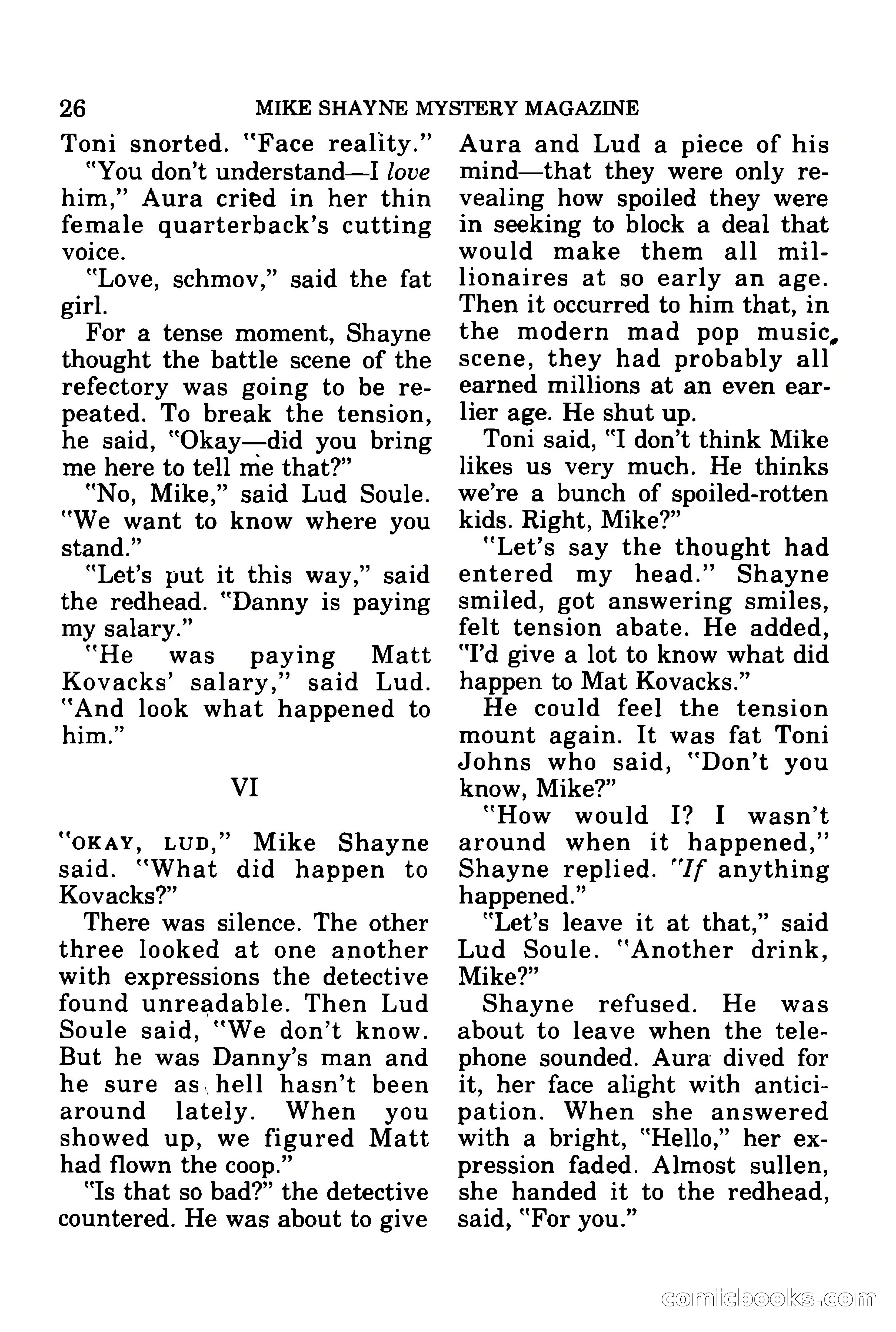 Mike Shayne Mystery Magazine, July 1977 — page 28 of 133