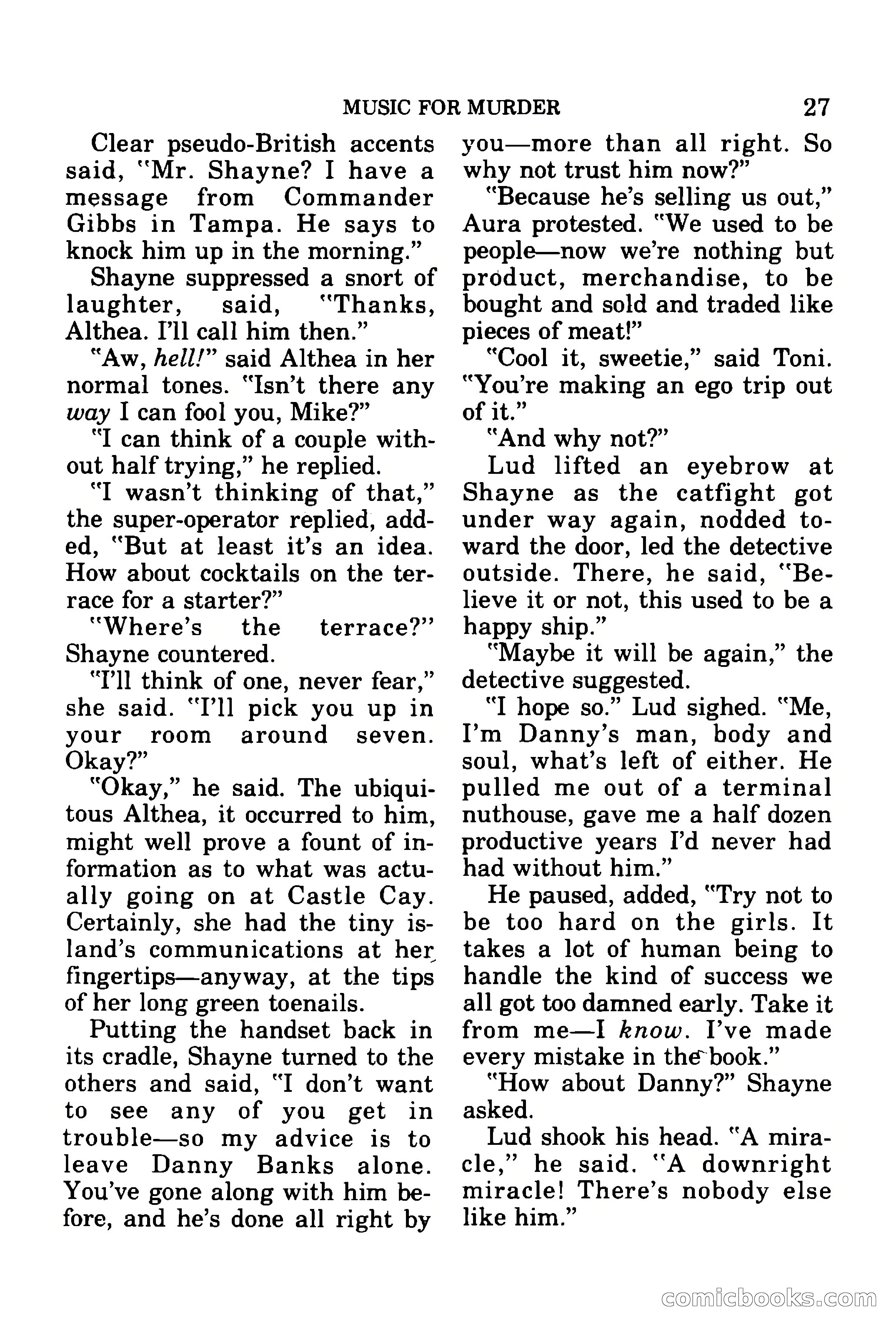Mike Shayne Mystery Magazine, July 1977 — page 29 of 133