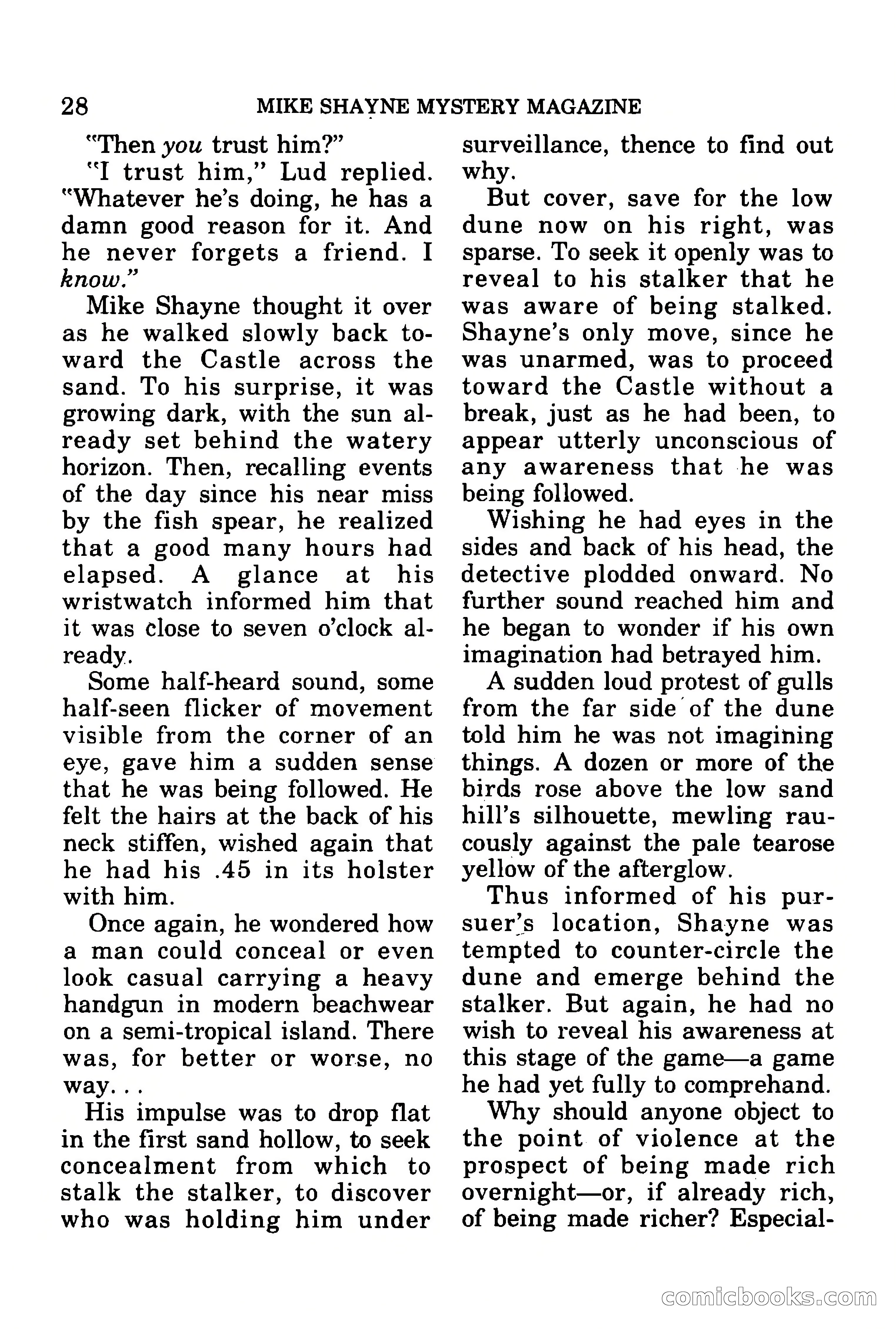 Mike Shayne Mystery Magazine, July 1977 — page 30 of 133