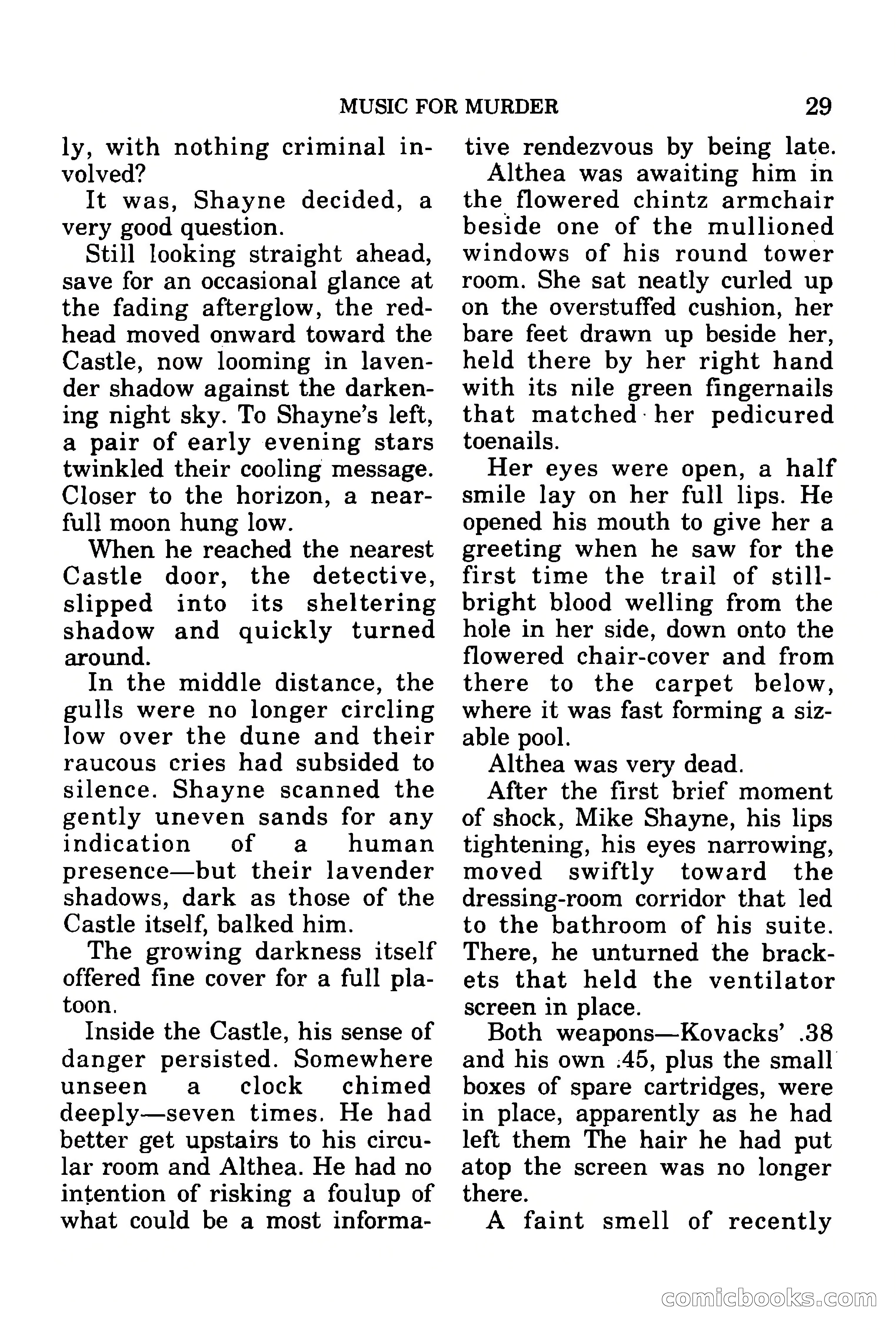 Mike Shayne Mystery Magazine, July 1977 — page 31 of 133