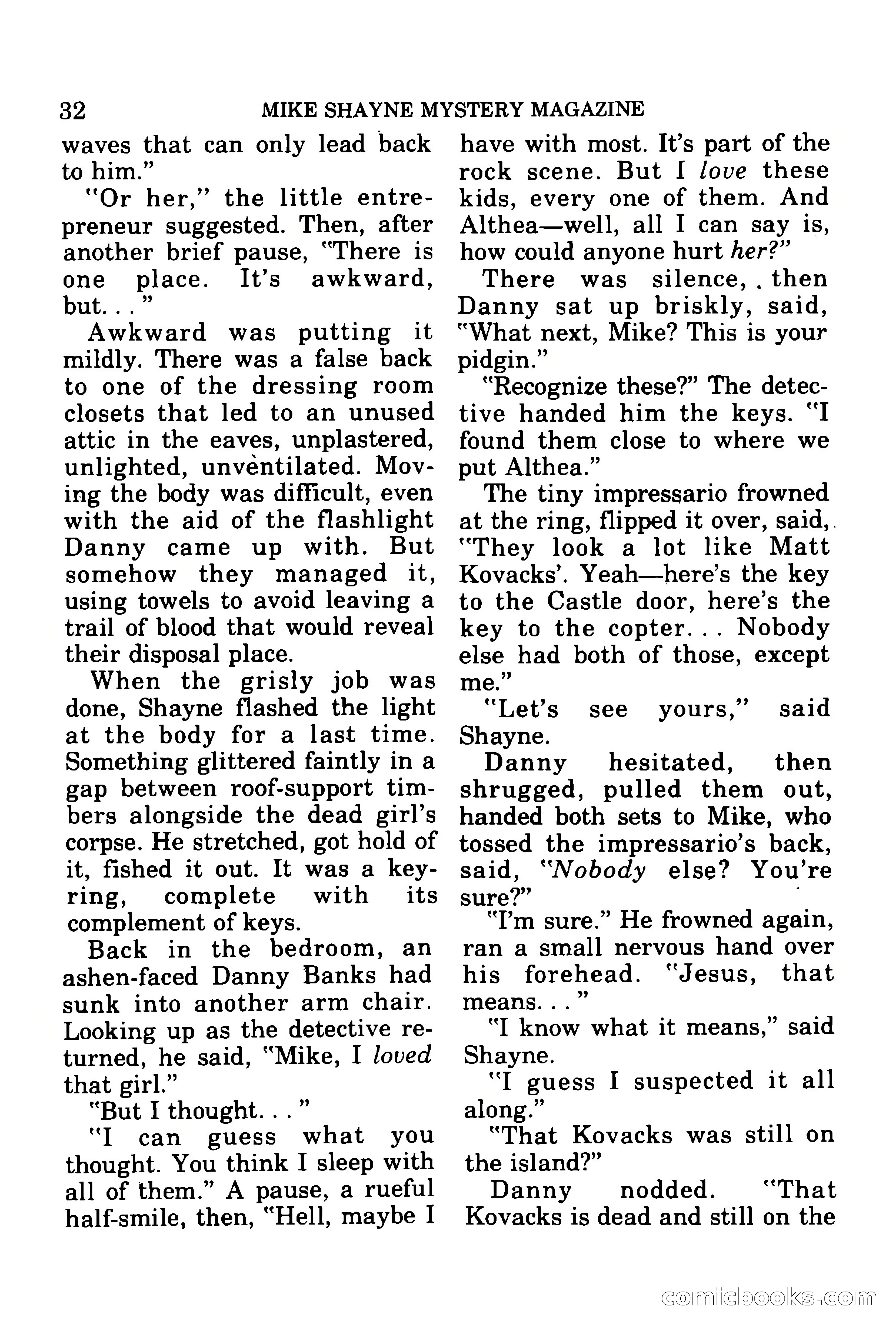 Mike Shayne Mystery Magazine, July 1977 — page 34 of 133