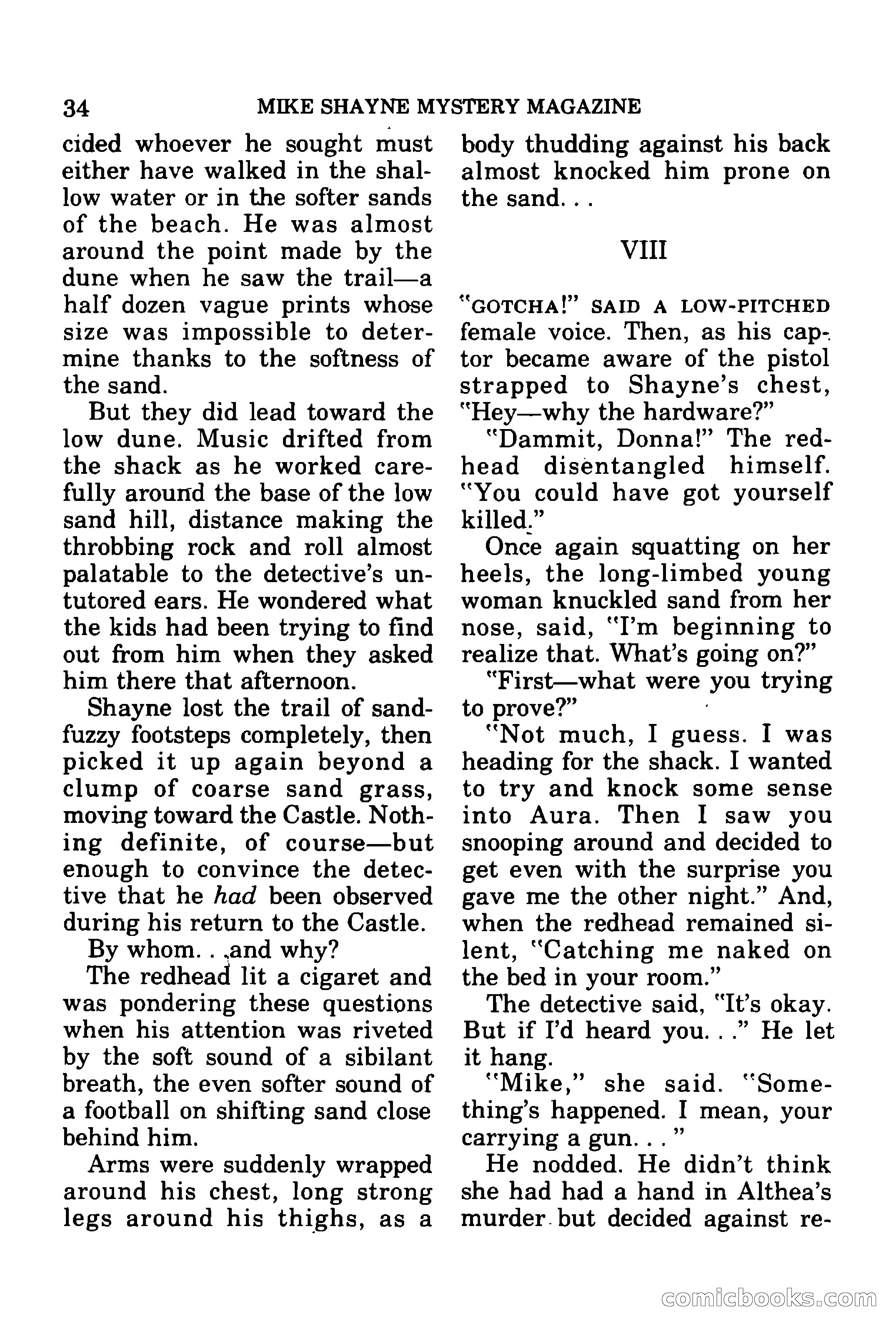 Mike Shayne Mystery Magazine, July 1977 — page 36 of 133