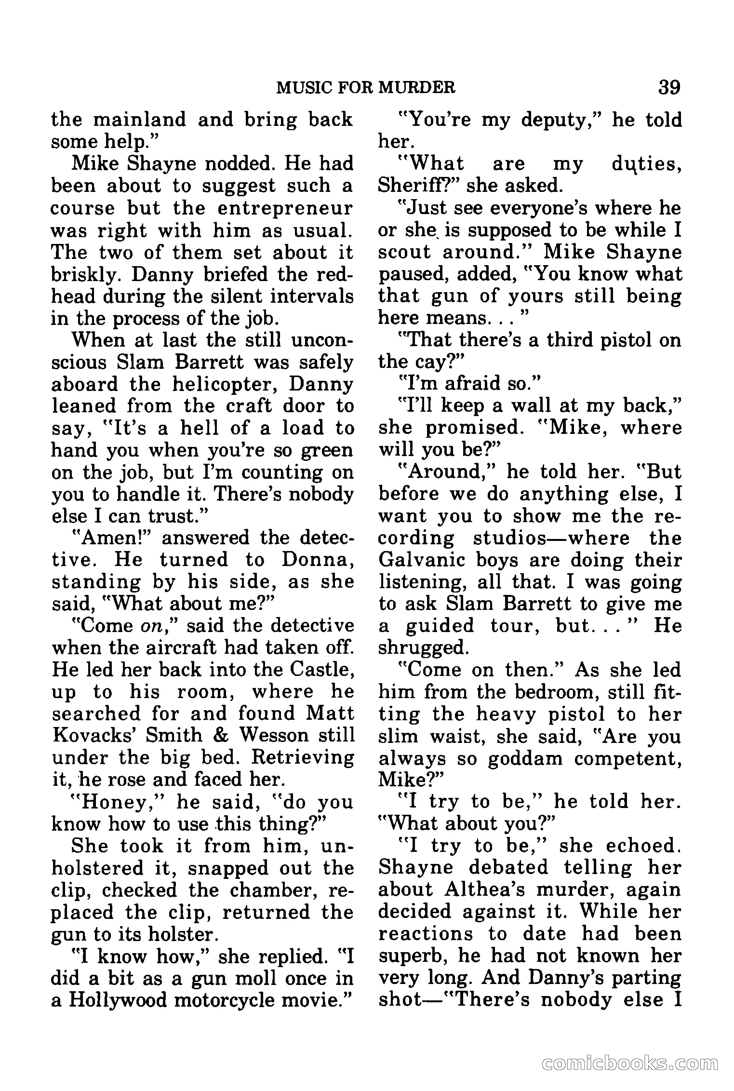 Mike Shayne Mystery Magazine, July 1977 — page 41 of 133