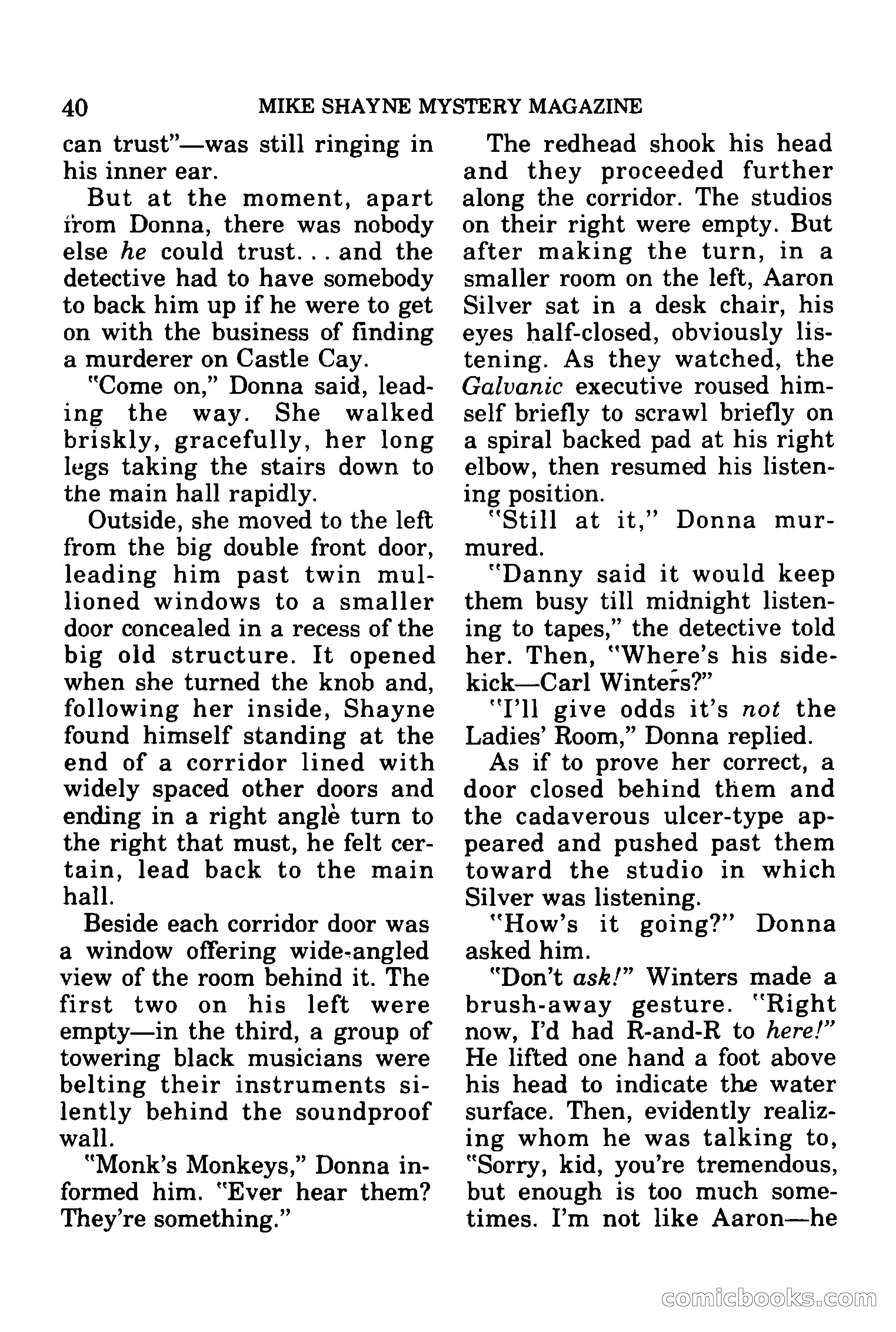 Mike Shayne Mystery Magazine, July 1977 — page 42 of 133