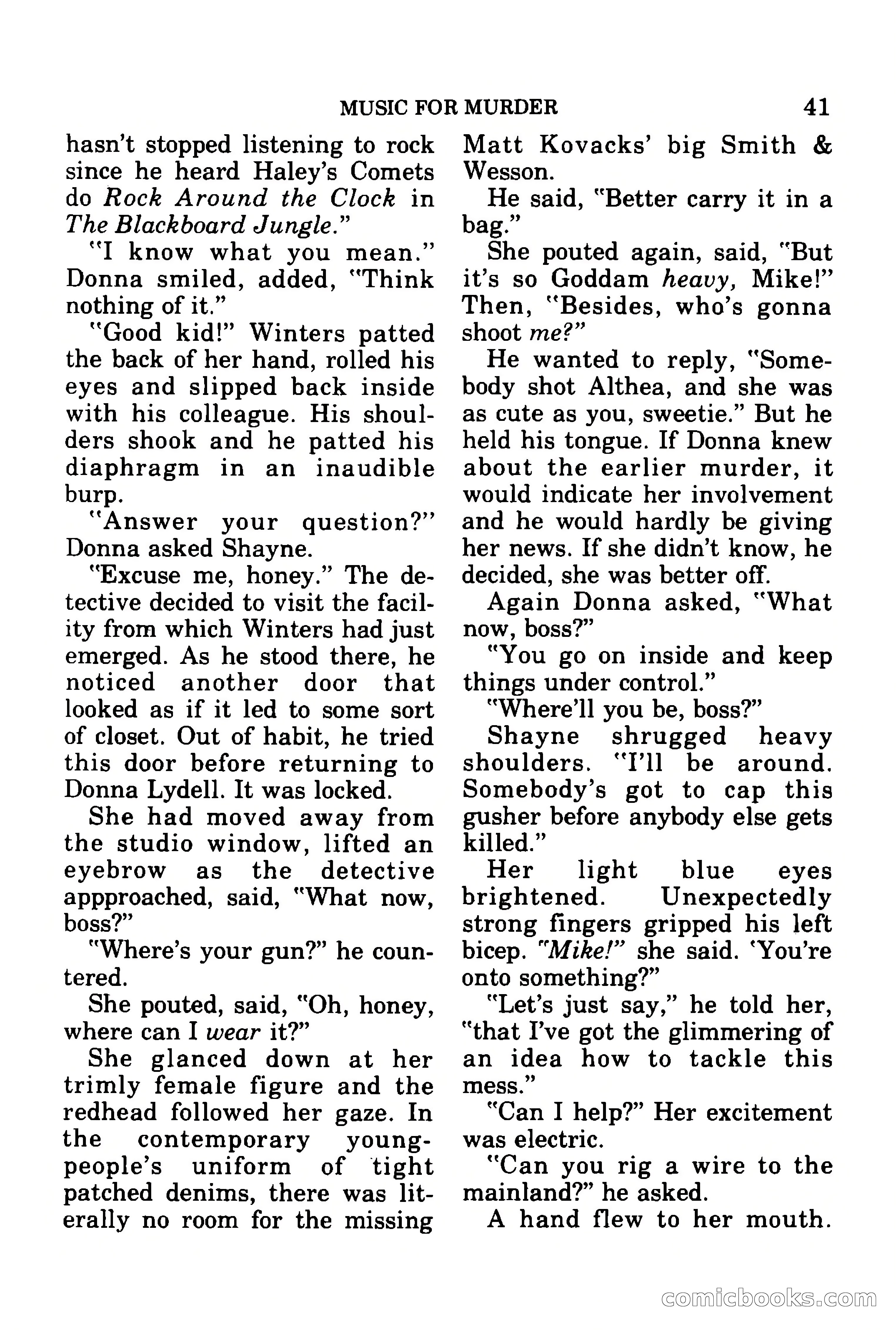 Mike Shayne Mystery Magazine, July 1977 — page 43 of 133