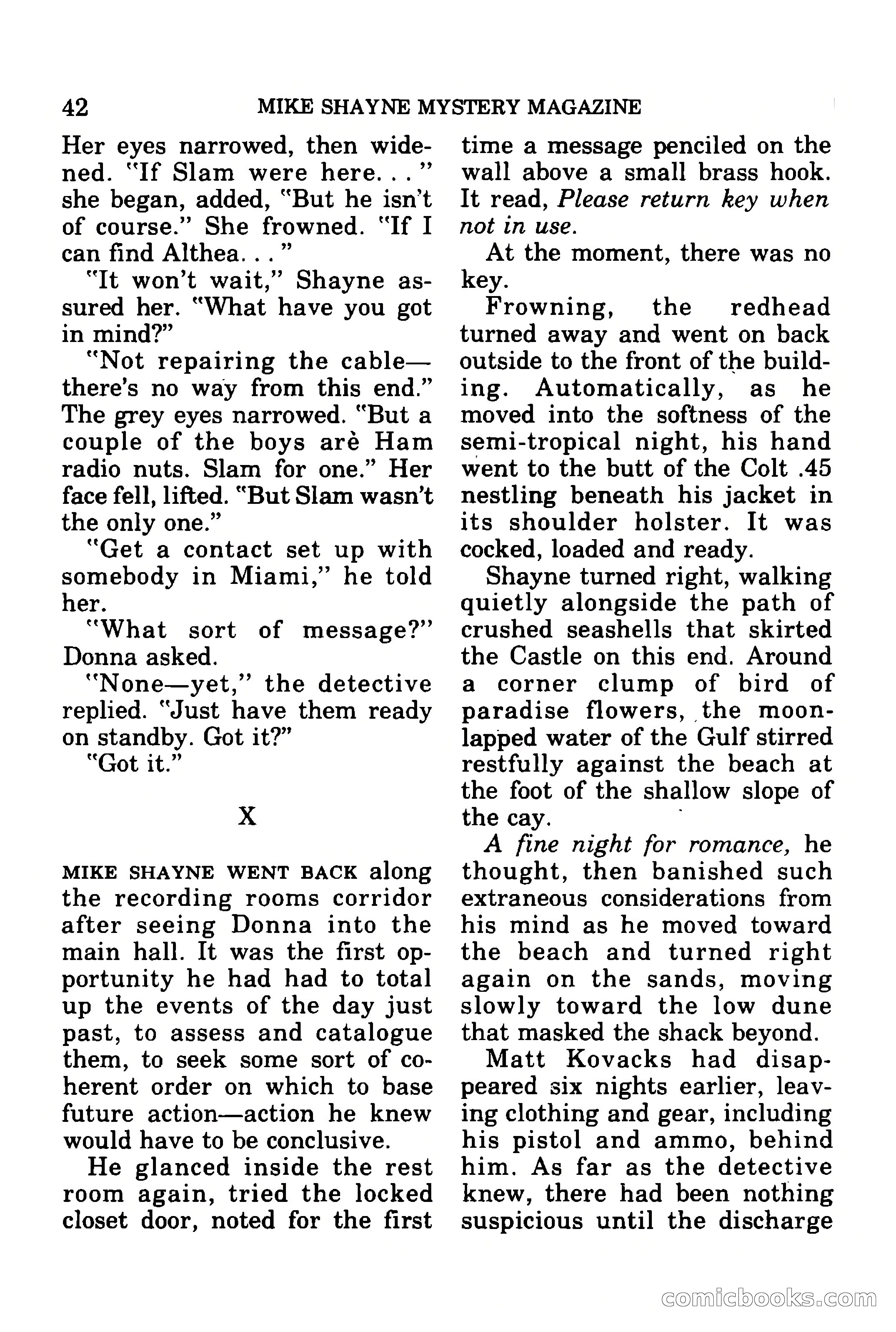 Mike Shayne Mystery Magazine, July 1977 — page 44 of 133