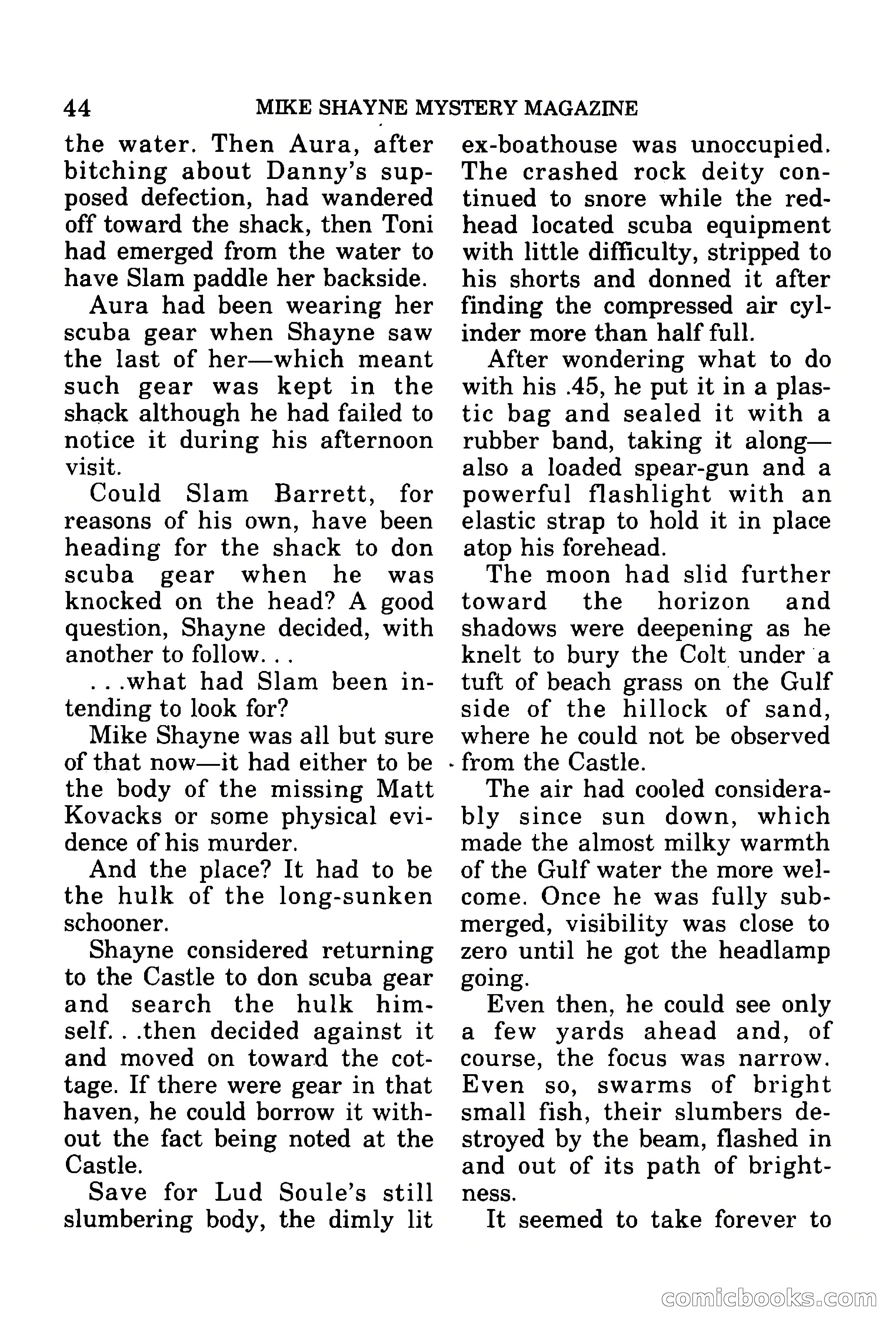 Mike Shayne Mystery Magazine, July 1977 — page 46 of 133