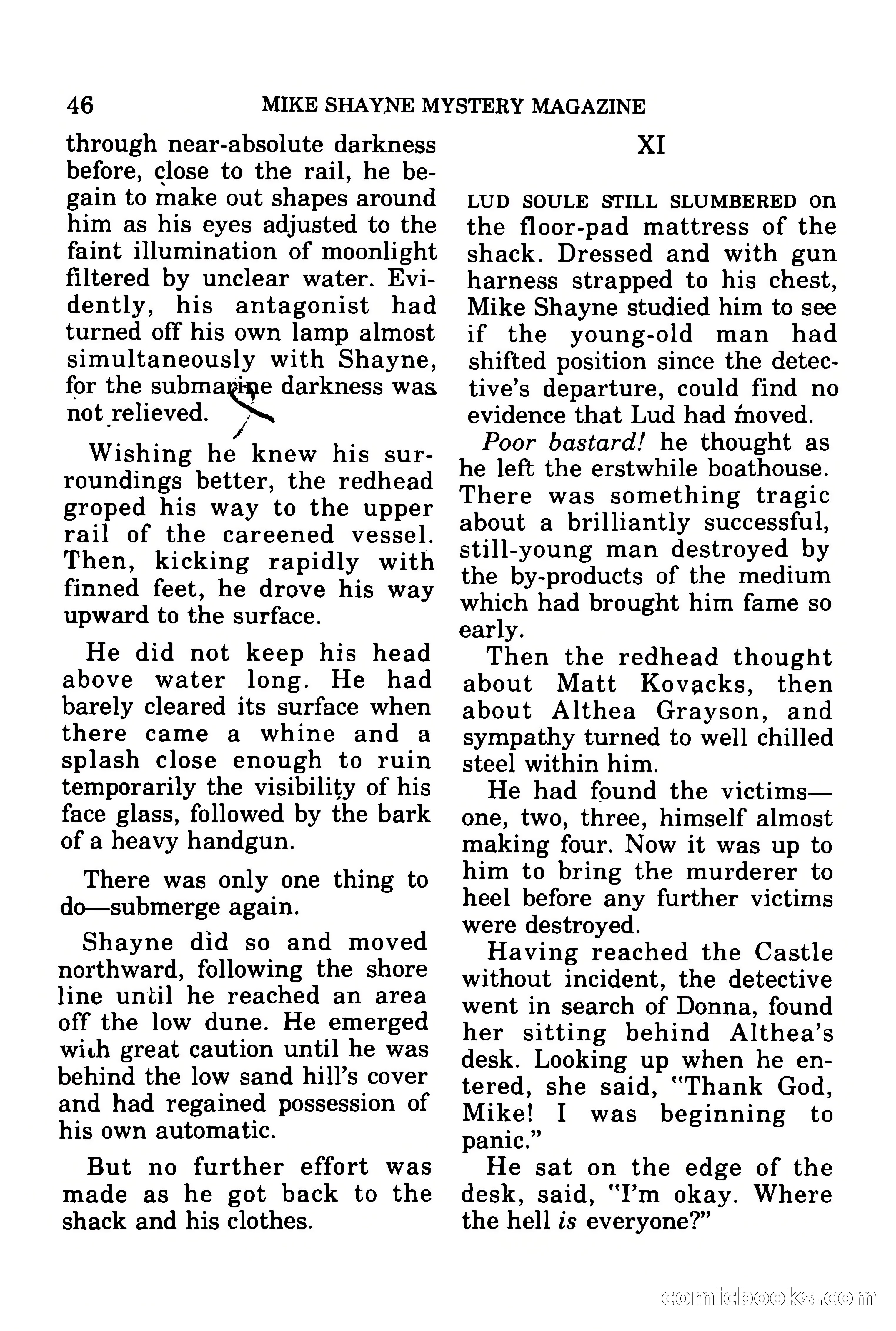 Mike Shayne Mystery Magazine, July 1977 — page 48 of 133