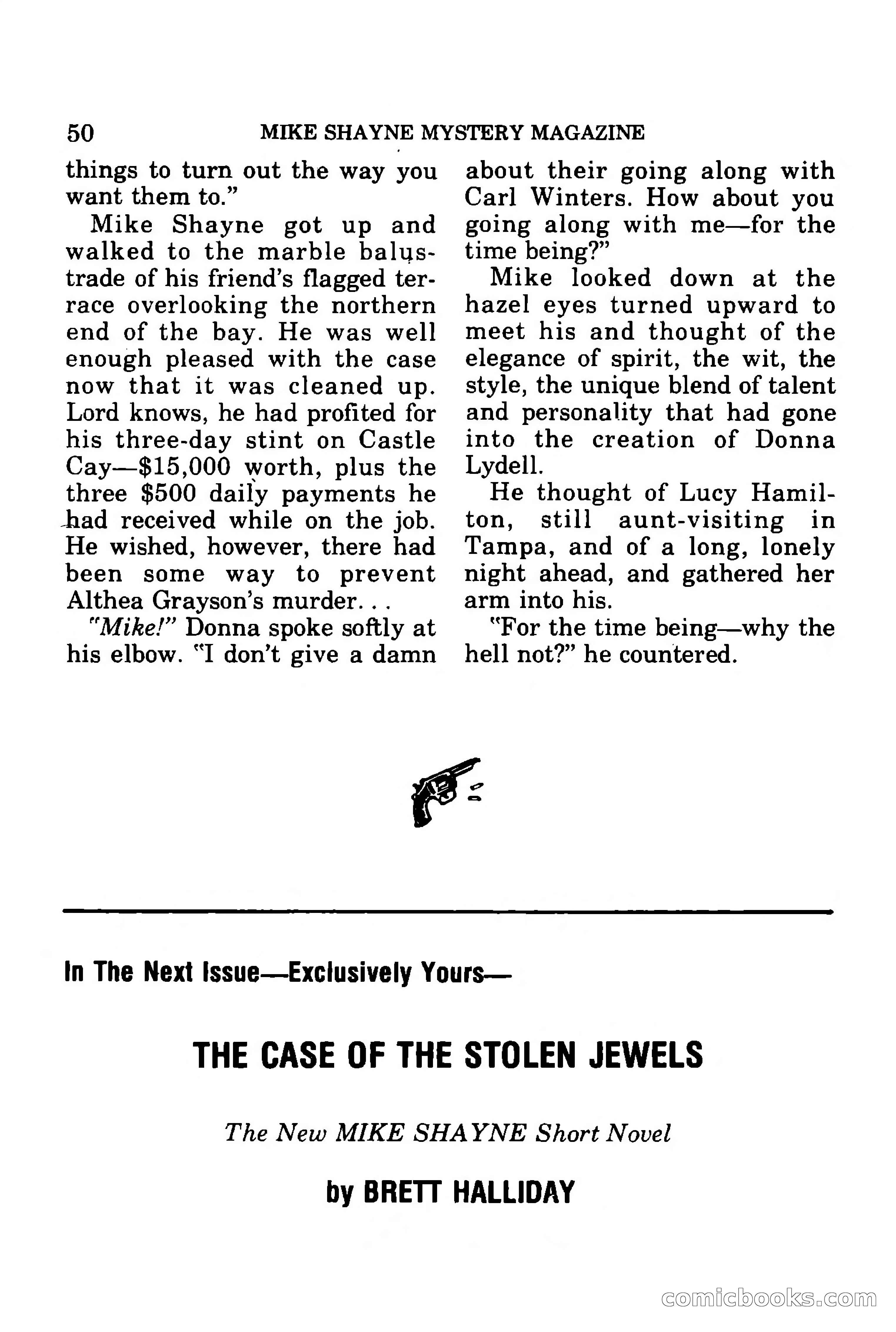 Mike Shayne Mystery Magazine, July 1977 — page 52 of 133