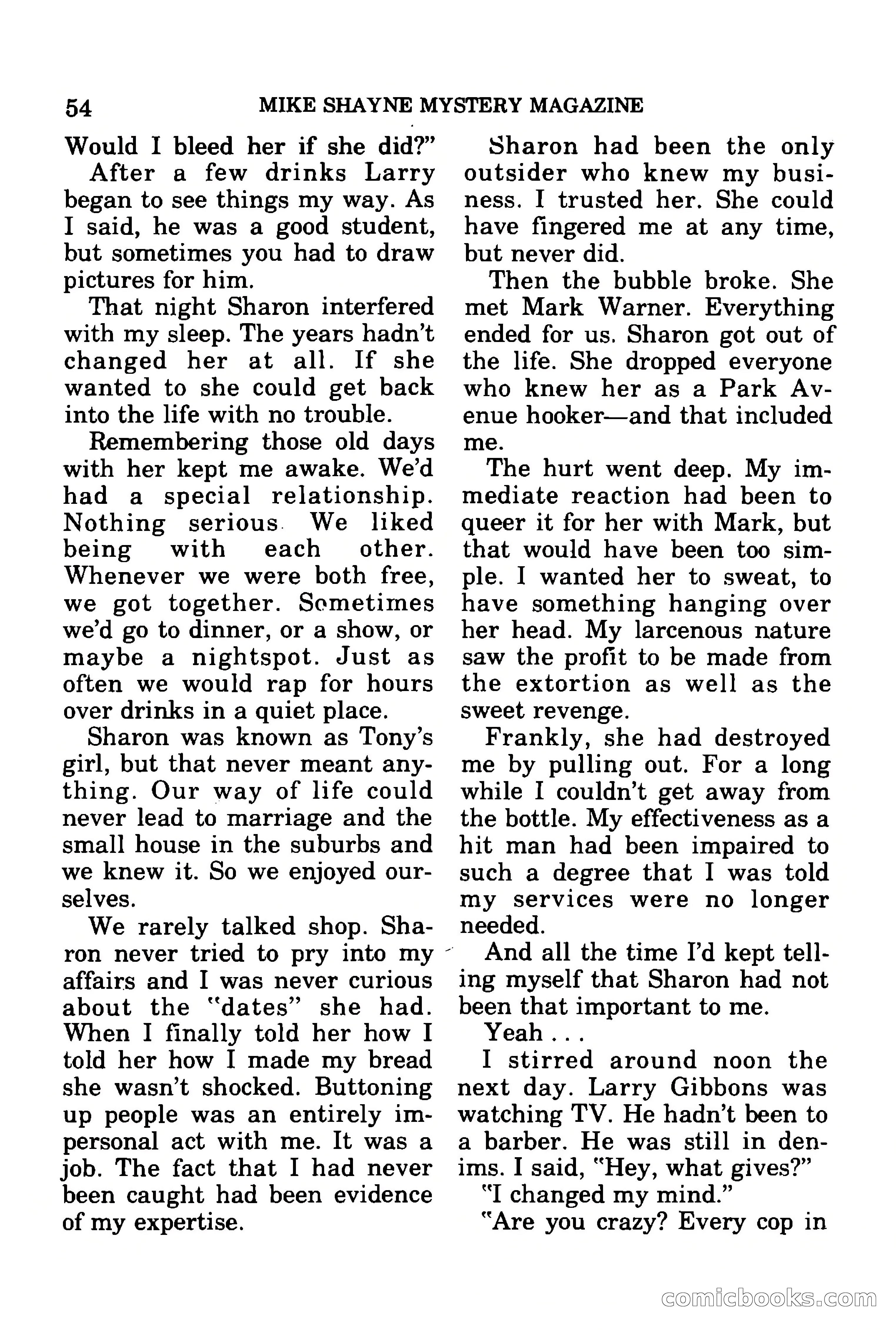 Mike Shayne Mystery Magazine, July 1977 — page 56 of 133