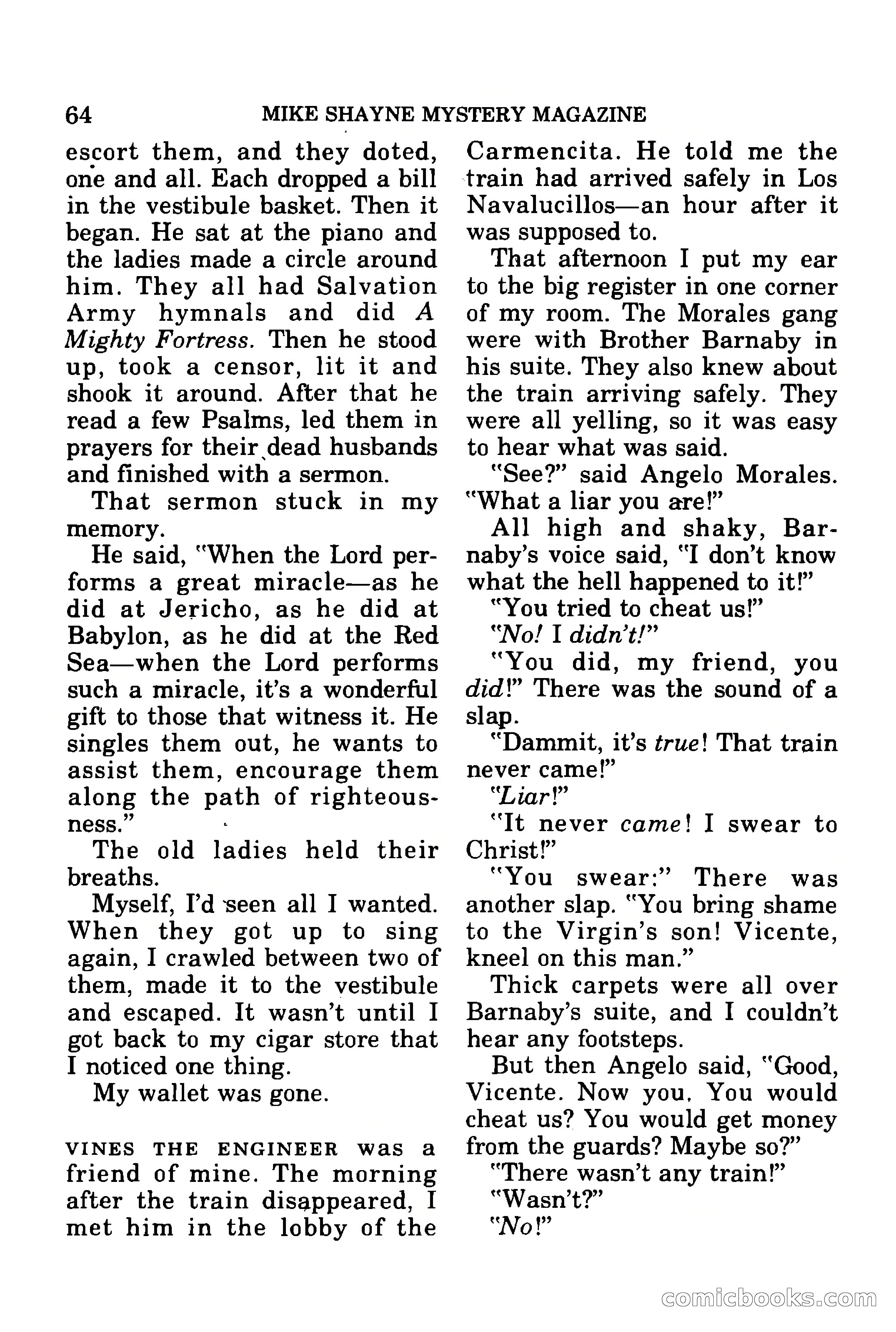 Mike Shayne Mystery Magazine, July 1977 — page 66 of 133