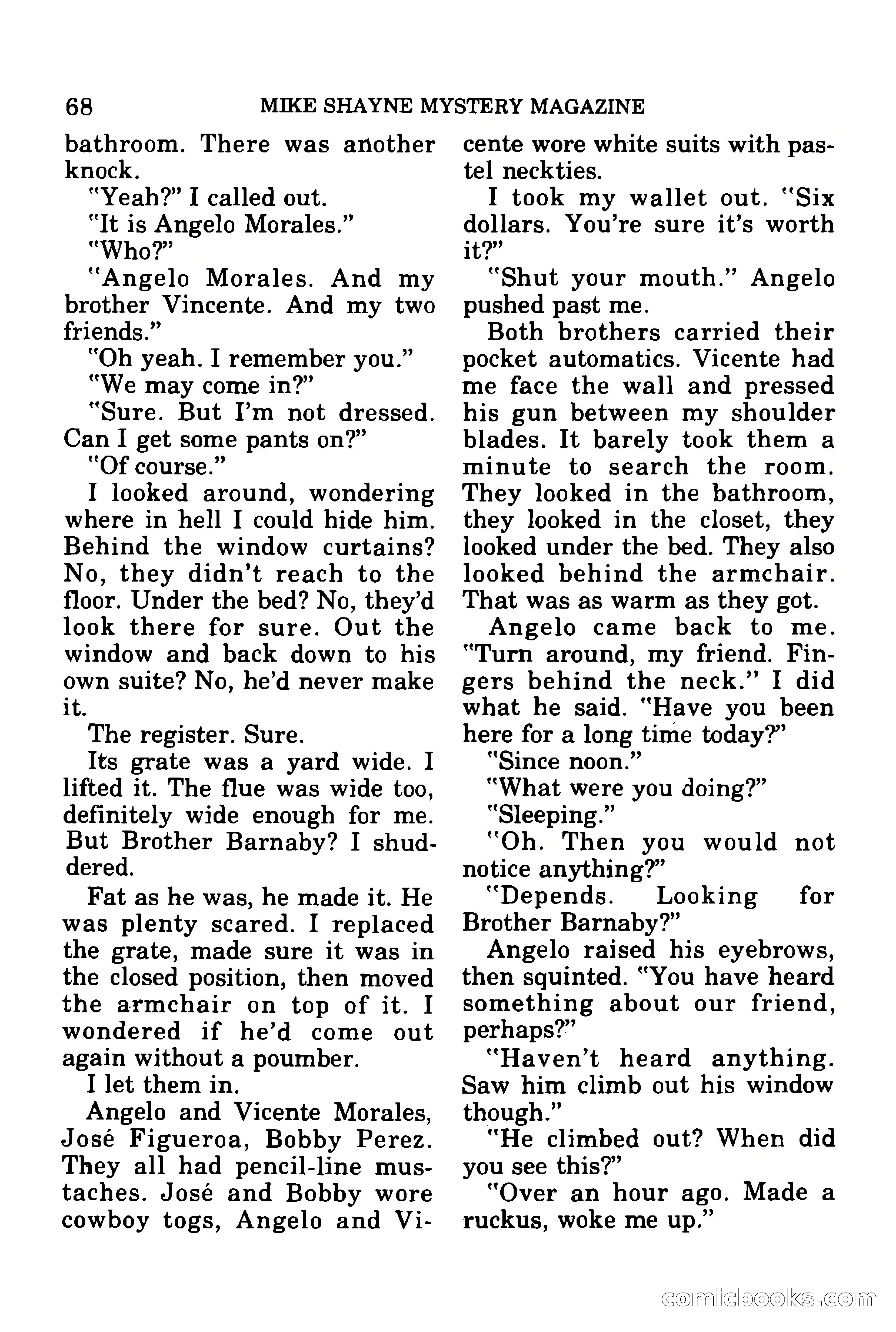Mike Shayne Mystery Magazine, July 1977 — page 70 of 133