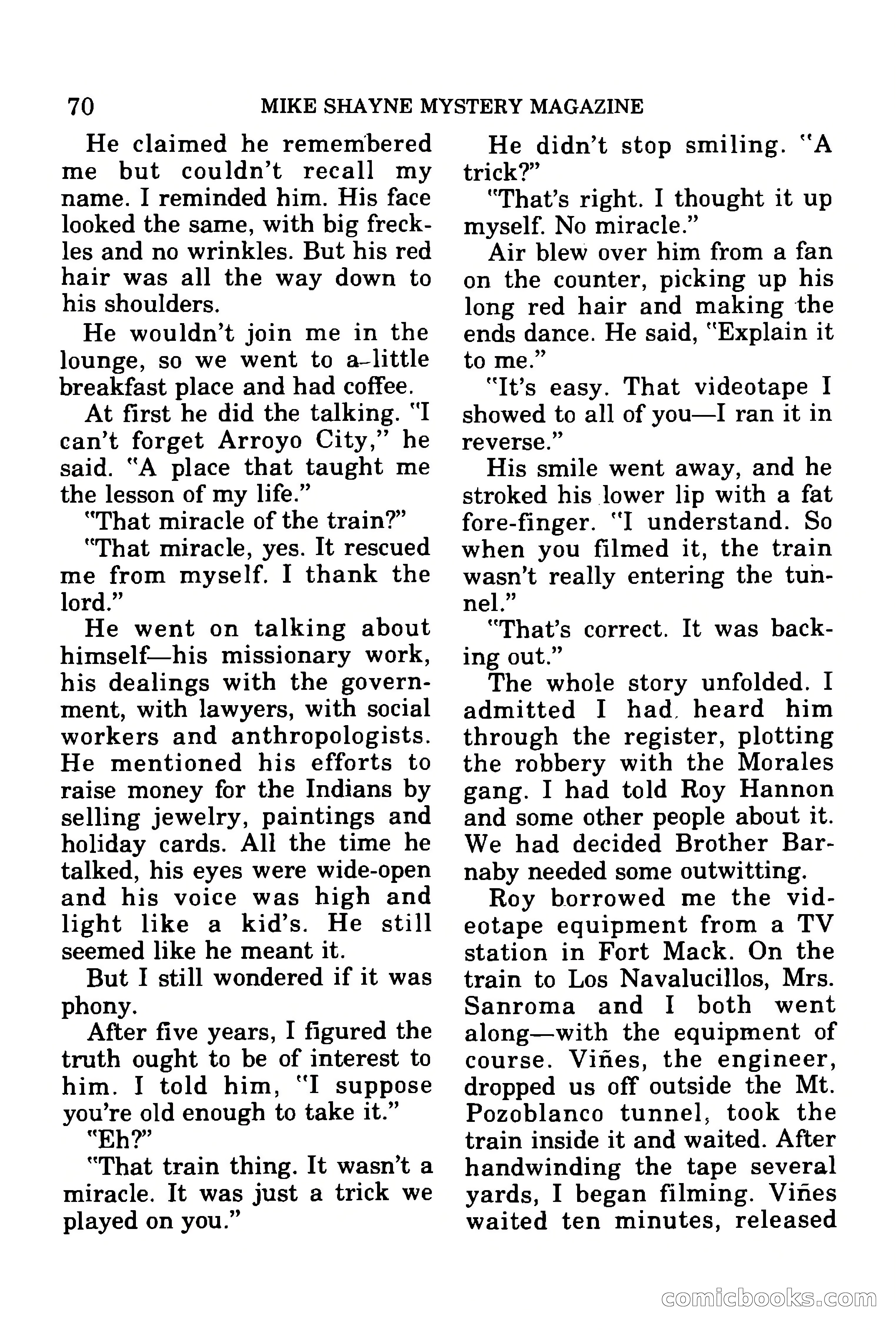 Mike Shayne Mystery Magazine, July 1977 — page 72 of 133