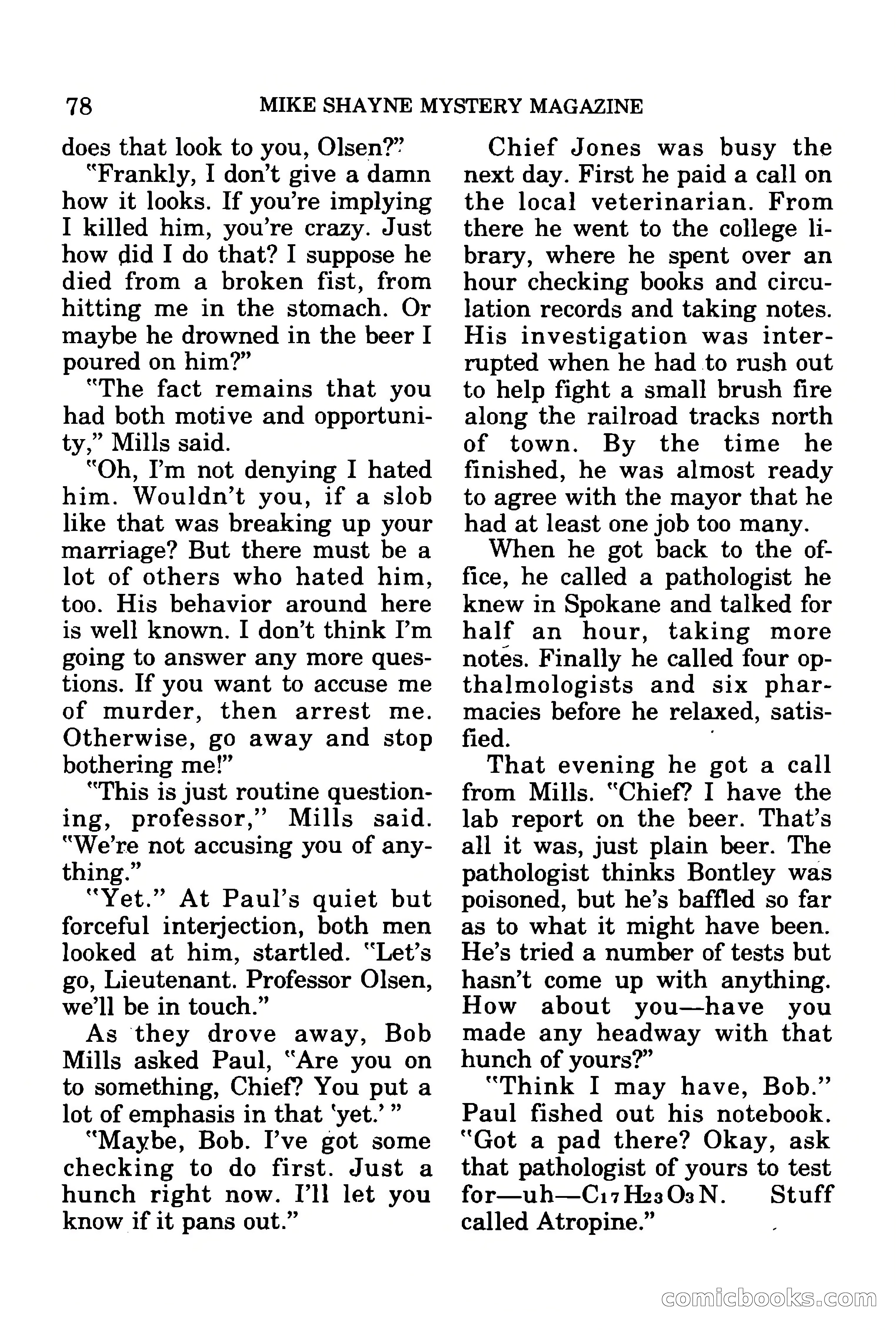 Mike Shayne Mystery Magazine, July 1977 — page 80 of 133