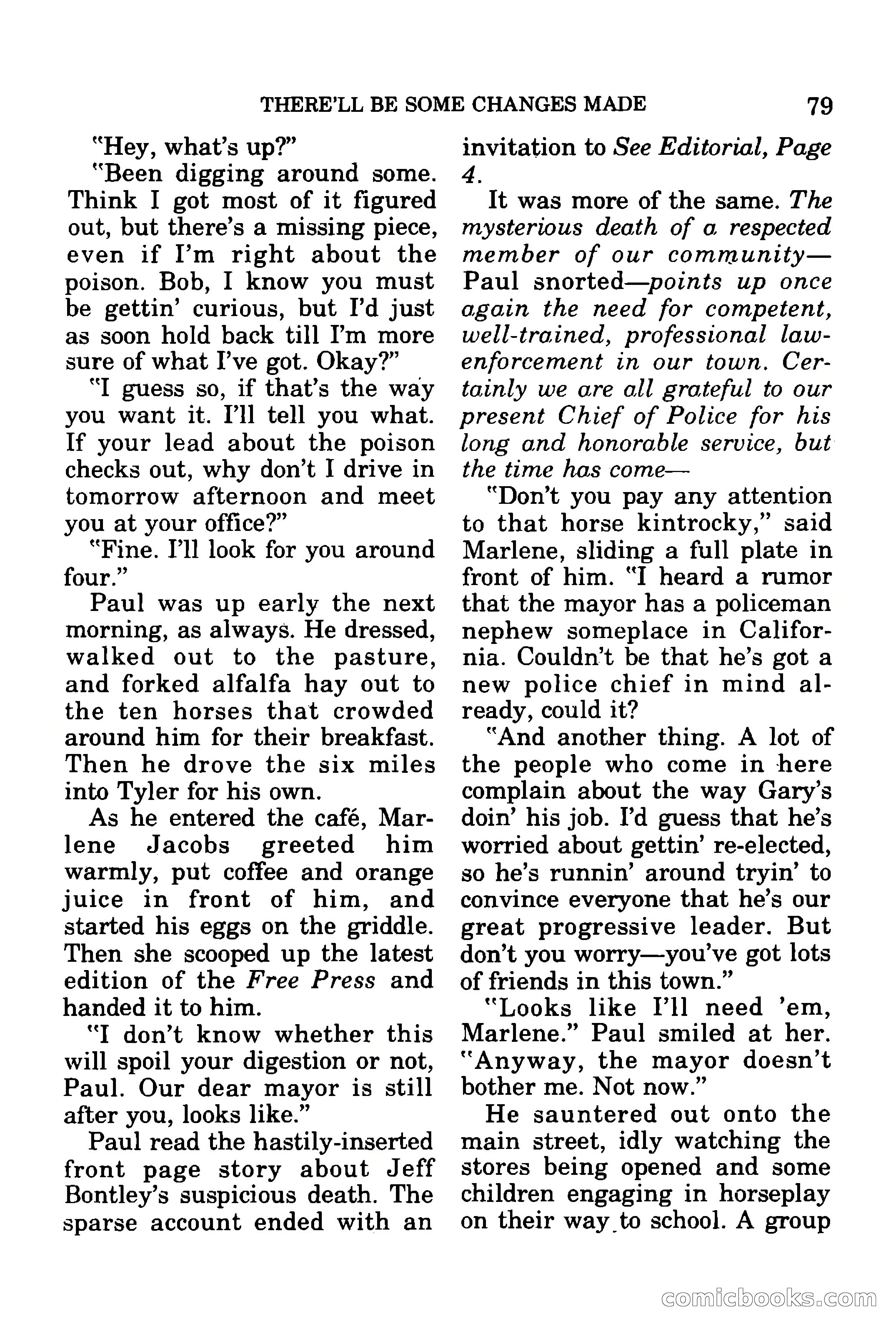 Mike Shayne Mystery Magazine, July 1977 — page 81 of 133