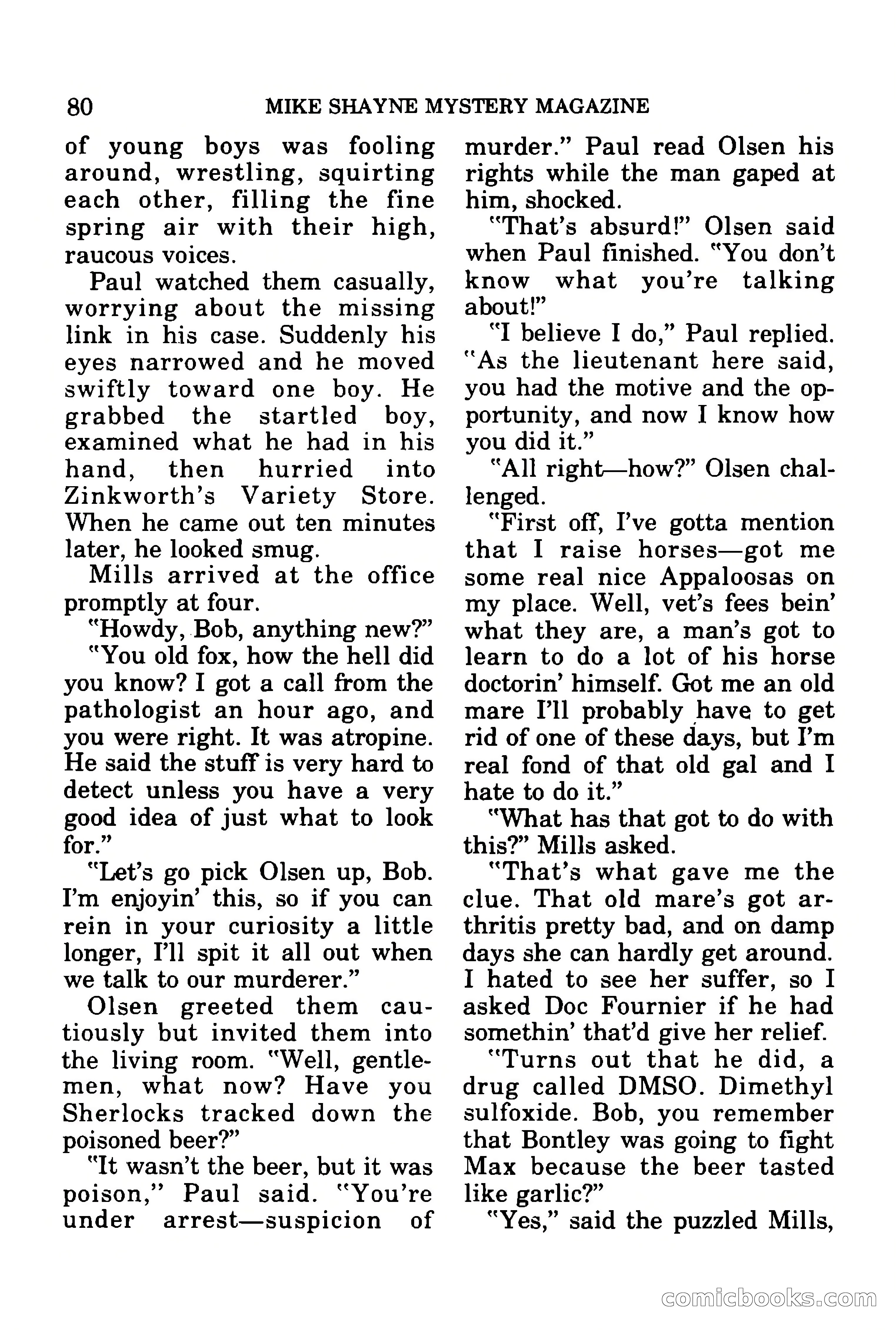 Mike Shayne Mystery Magazine, July 1977 — page 82 of 133