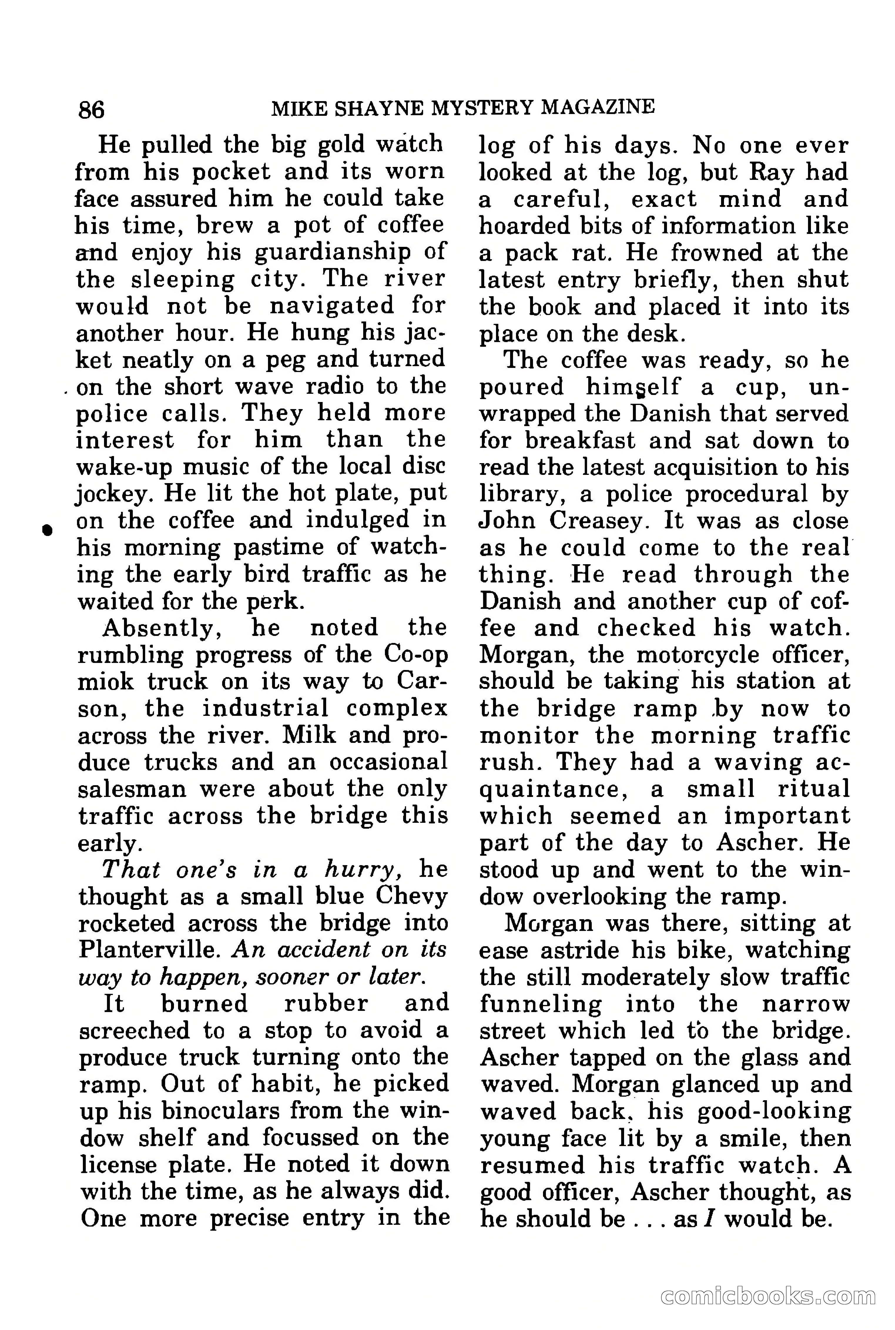 Mike Shayne Mystery Magazine, July 1977 — page 88 of 133