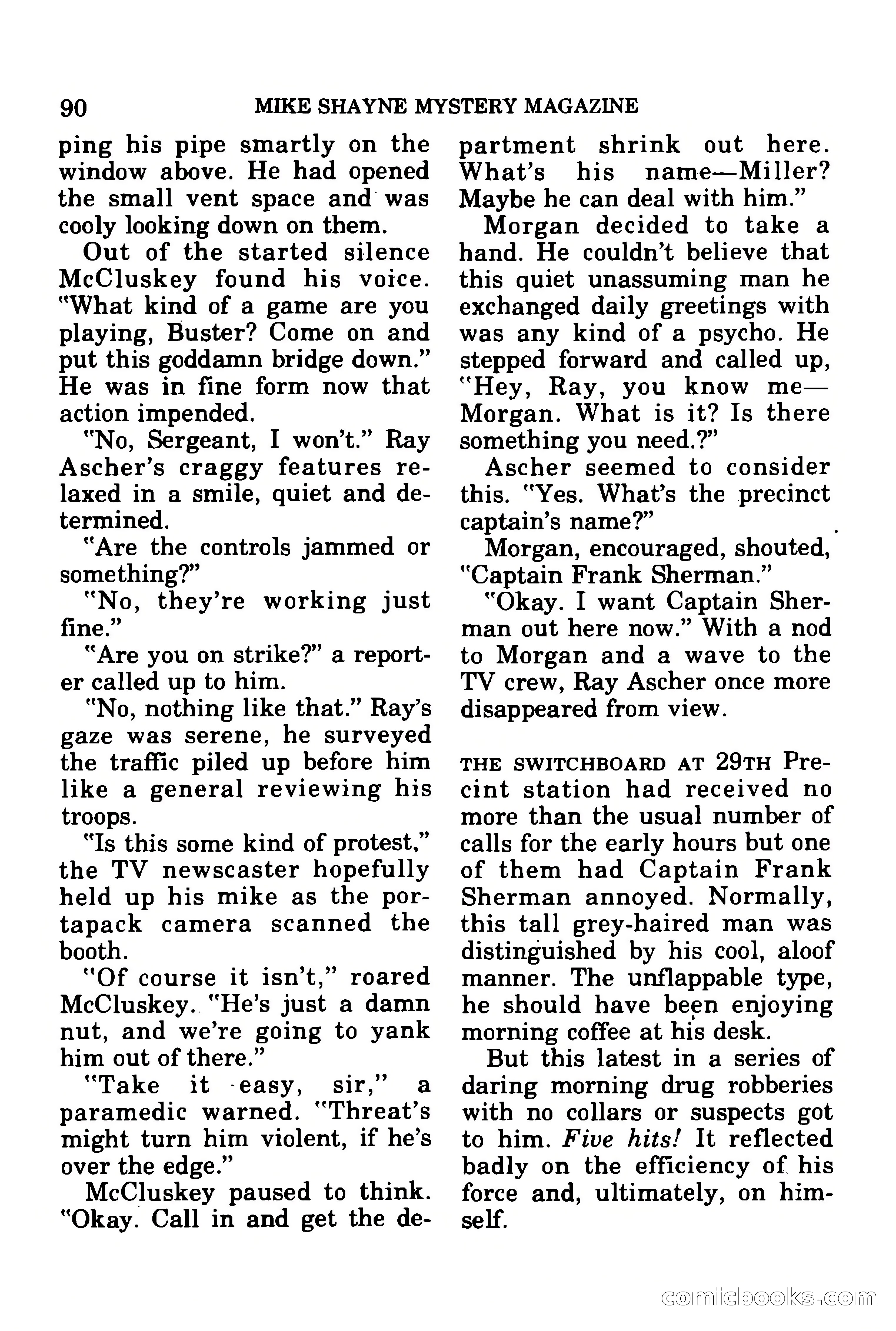 Mike Shayne Mystery Magazine, July 1977 — page 92 of 133