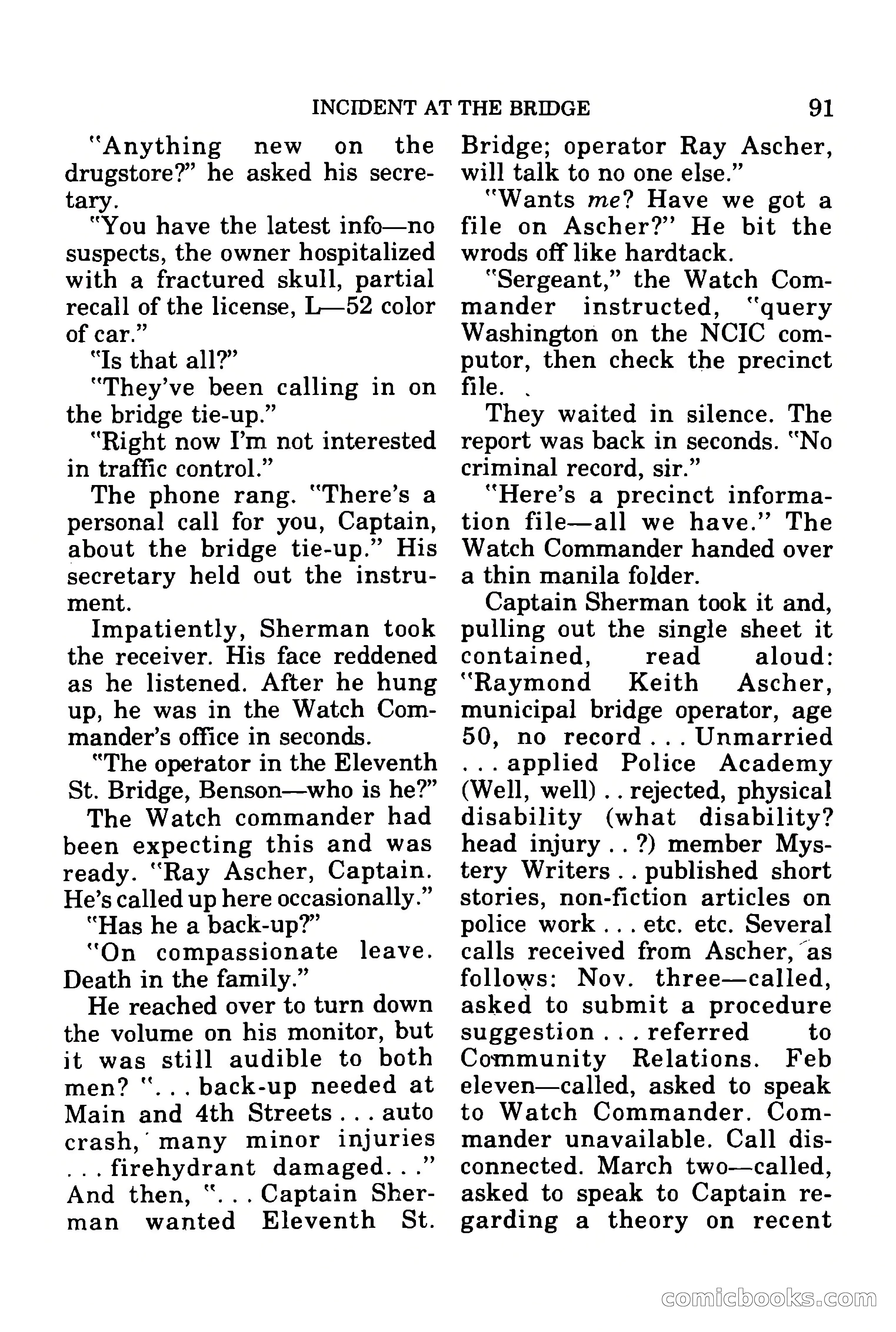 Mike Shayne Mystery Magazine, July 1977 — page 93 of 133